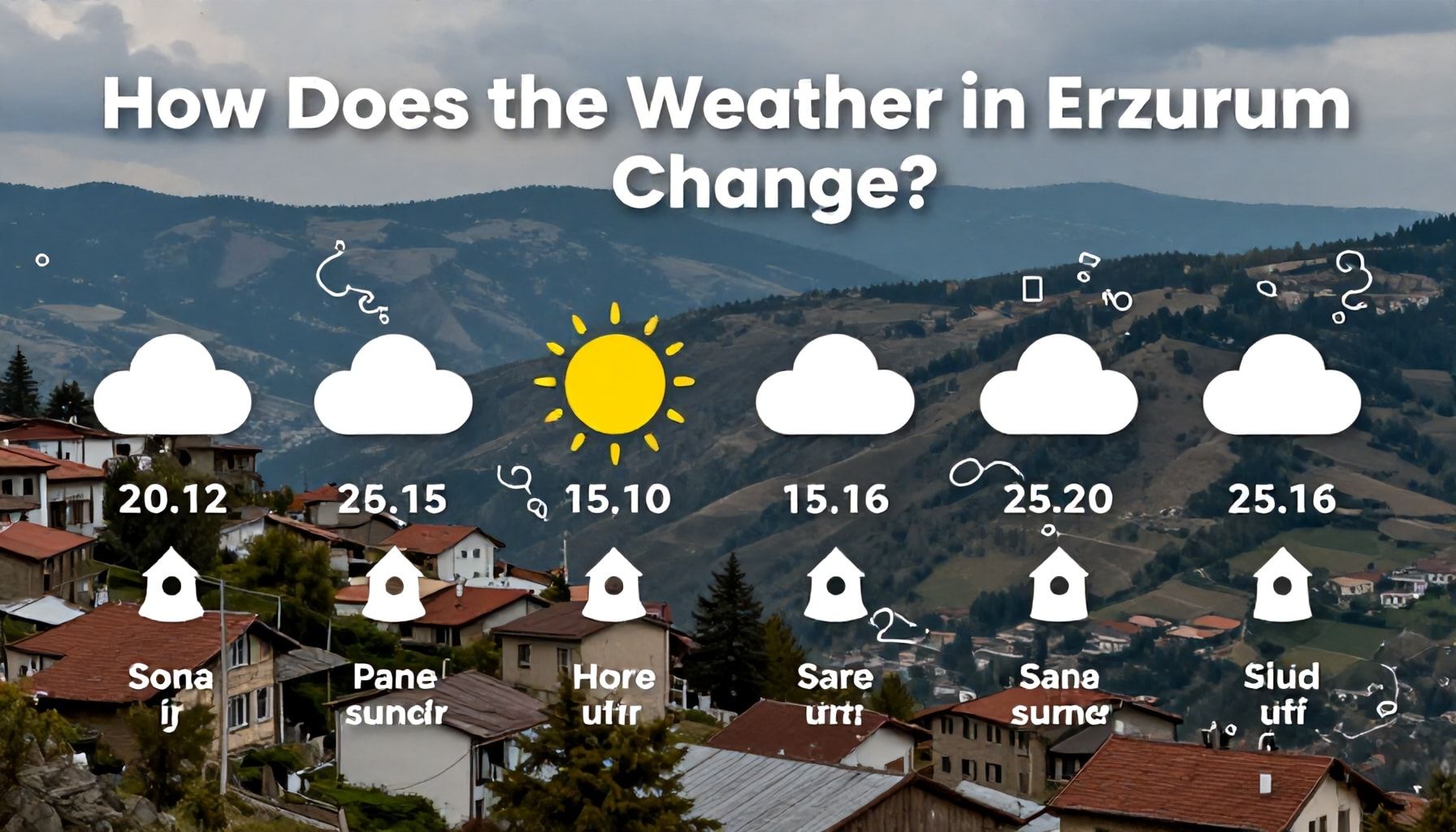 Erzurum'un Hava Durumu Nasıl Değişir? Gerçekler ve Yanlışlar*