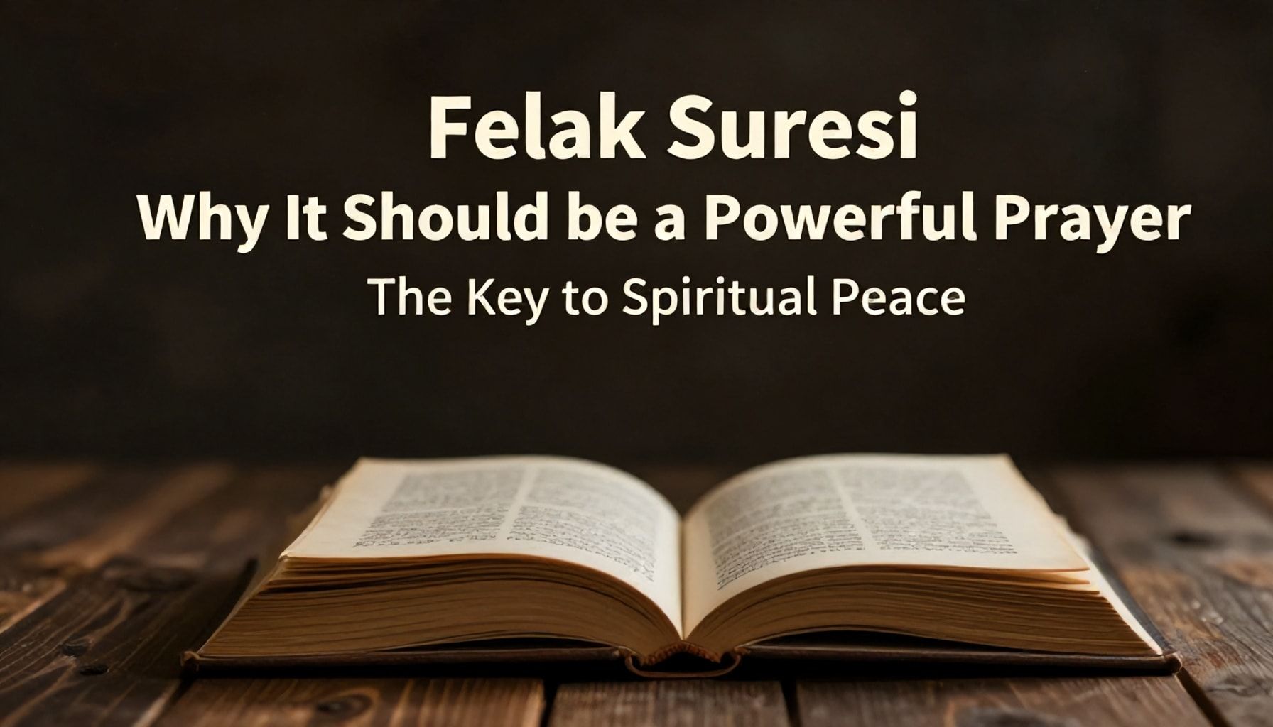 Felak Suresi Okunusu: Barış ve Güvenlik İçin Kutsal Bir Rehber 2 Felak Suresi Neden Güçlü Bir Dua Olmalı? Ruhsal Barışın Anahtarı"*