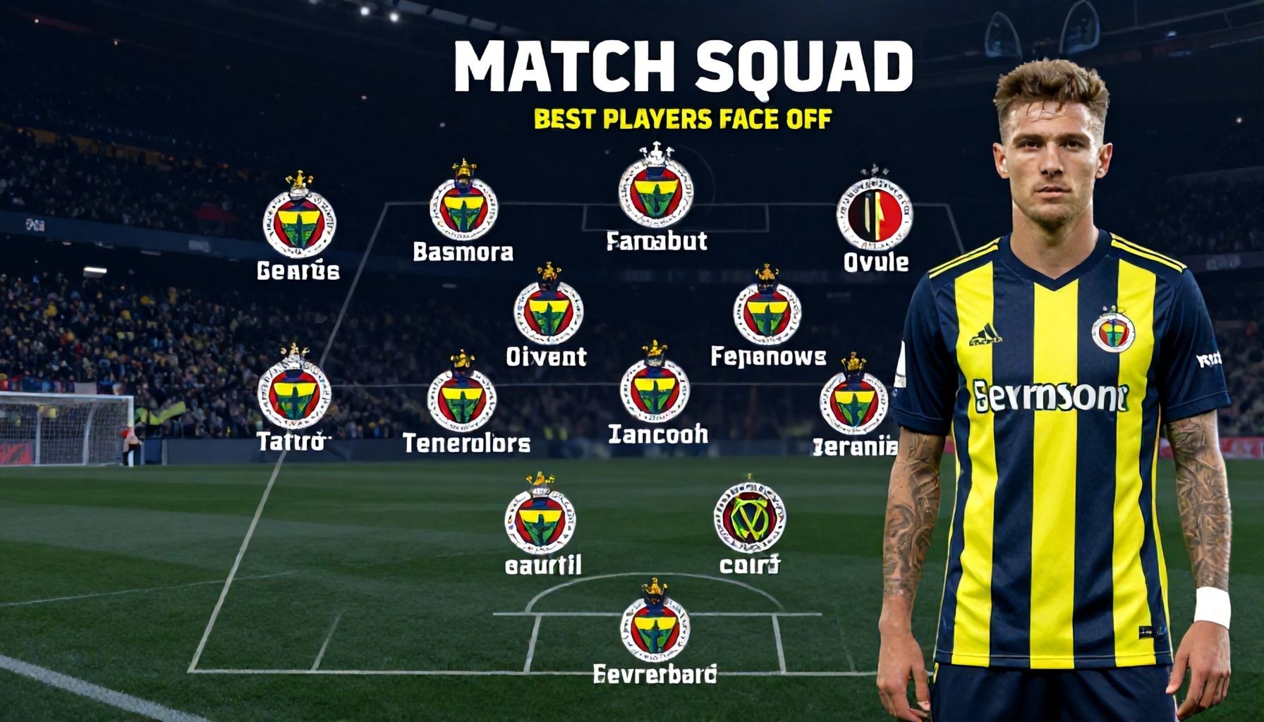 Fenerbahçe-Feyenoord kadroları: Takımların en iyi oyuncuları karşı karşıya! 1 Fenerbahçe-Feyenoord Maç Kadrosu: Takımların En İyi Oyuncuları Karşı Karşıya!
