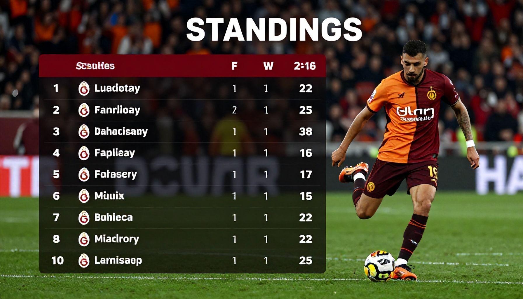 Galatasaray Puan Durumu: Maçlar, Sıralama ve Sonuçlar*