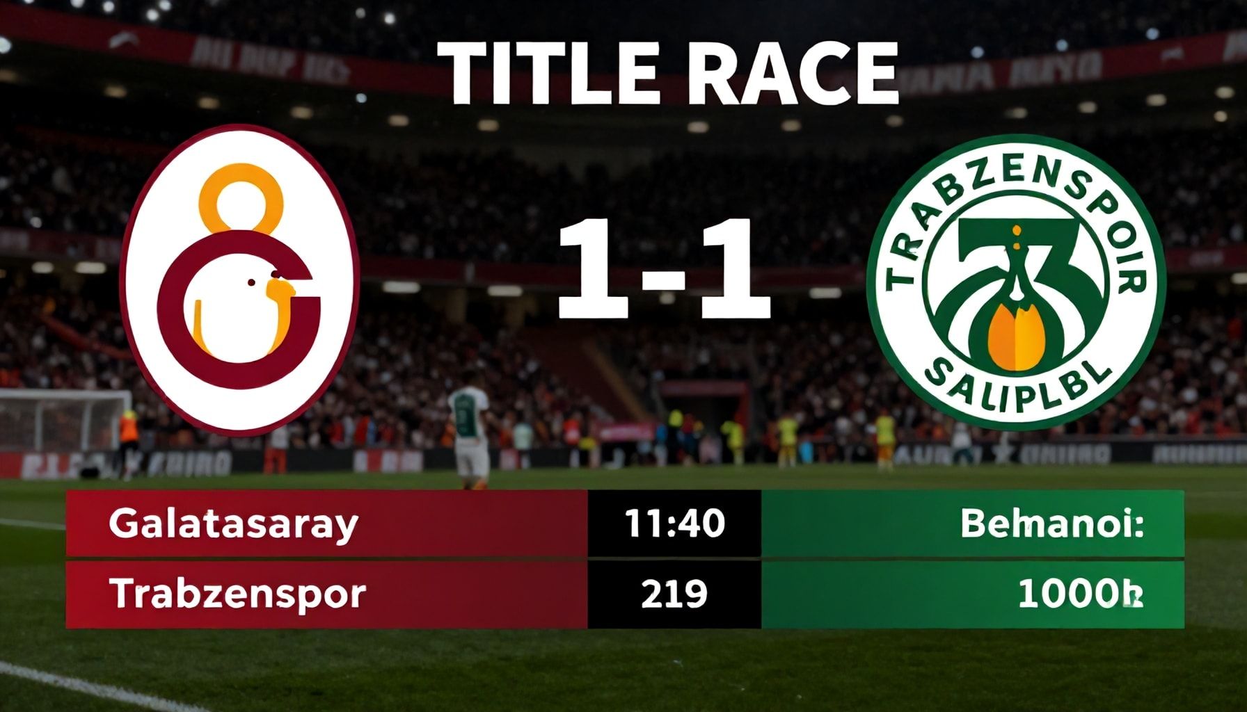 Galatasaray ve Trabzonspor'un Şampiyonluk Mücadelesi: Hangi Takım Üstünlük Sağlayacak?*