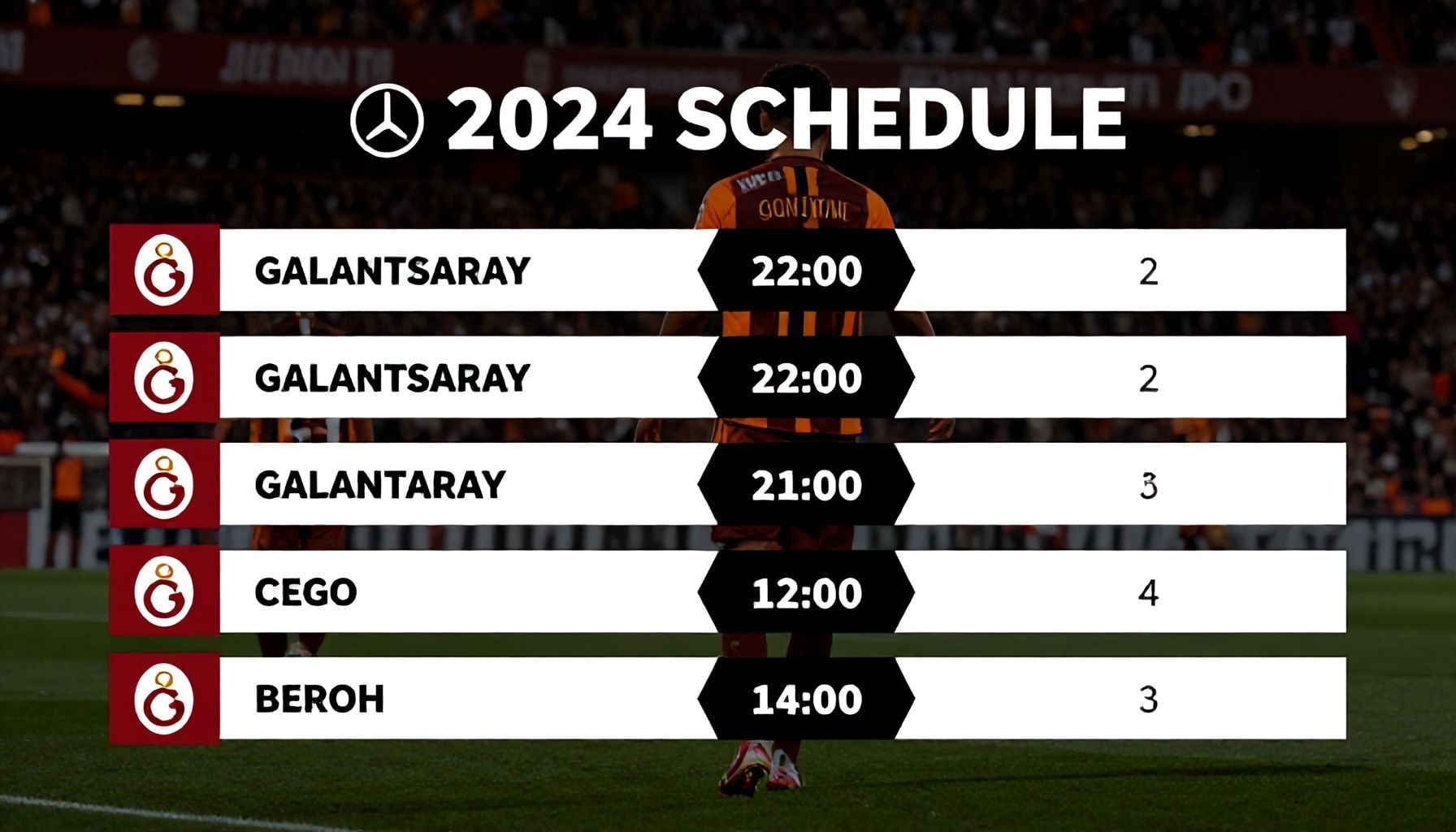 Galatasaray'ın 2024 Takvimi: Gerçek Zamanlı Güncellemeler ve Önemli Maçlar