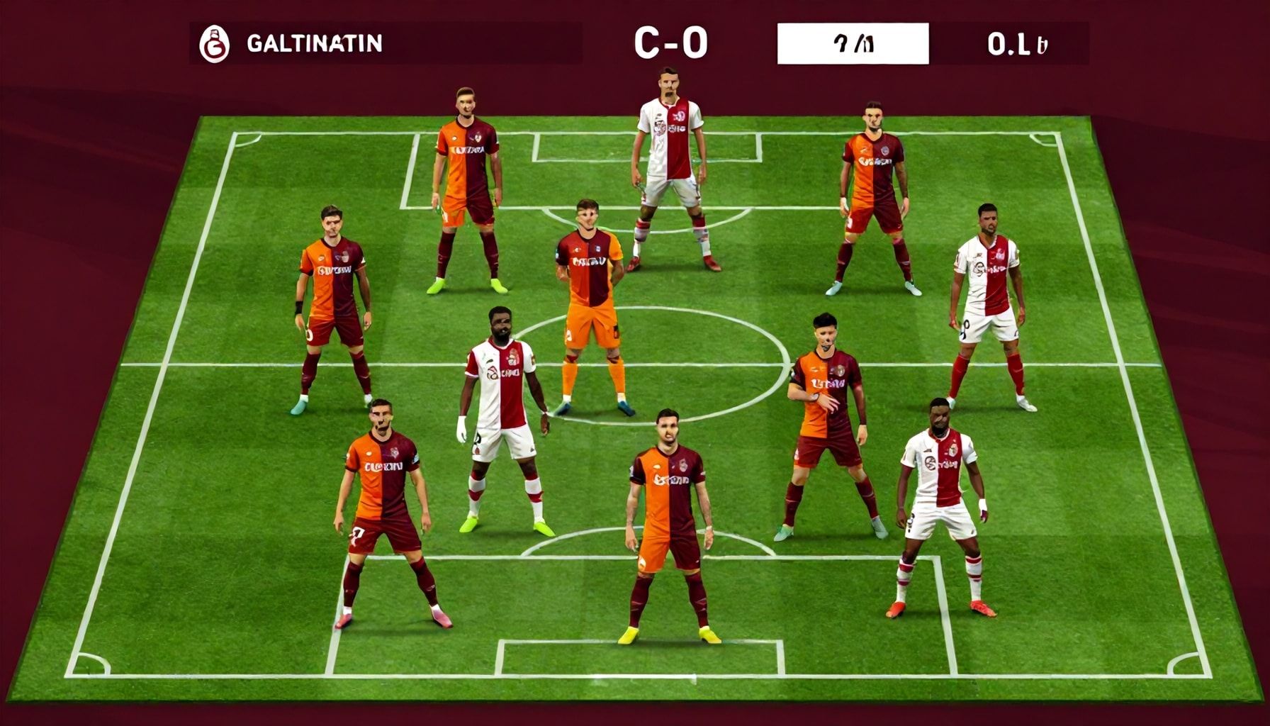 Galatasaray'ın Ajax karşılaşmasında kullanabileceği en etkili kadro yapısı*