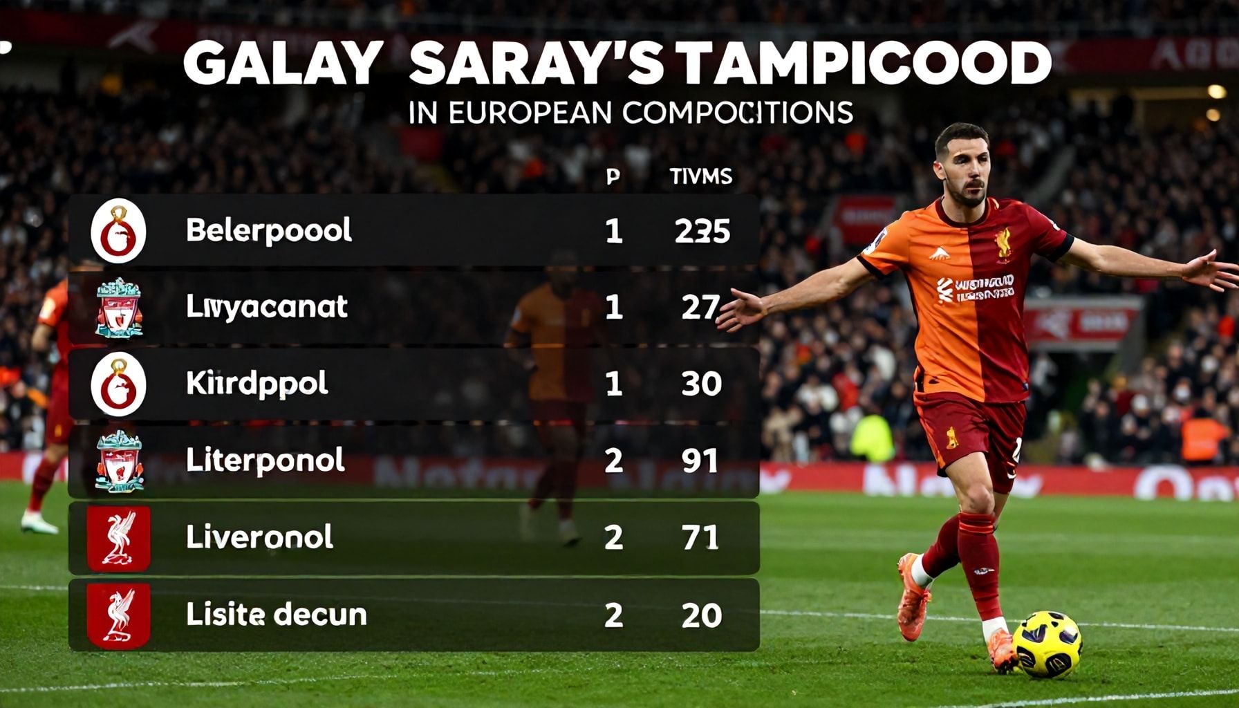Galatasaray'ın Avrupa kupalarında Liverpool'a karşı geçmişi: Gerçek istatistikler*