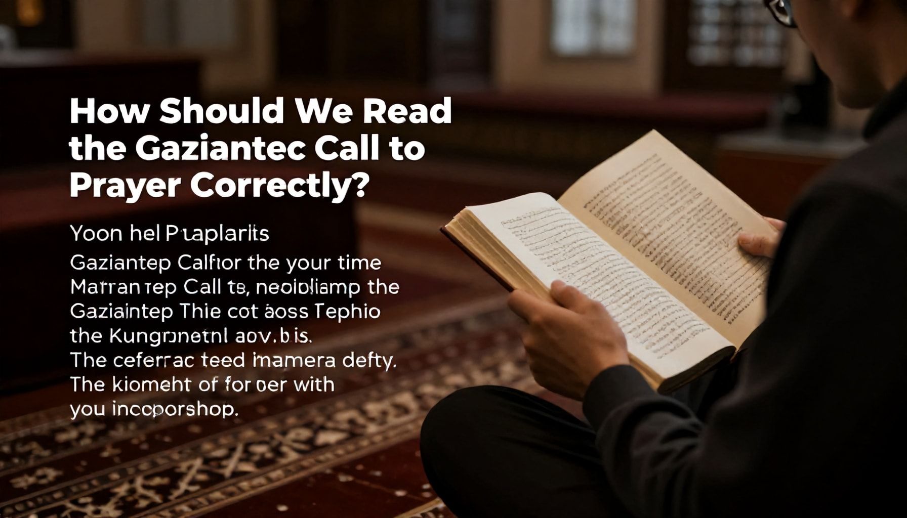 Gaziantep Ezan Saatlerini Nasıl Doğru Okumalıyız?*