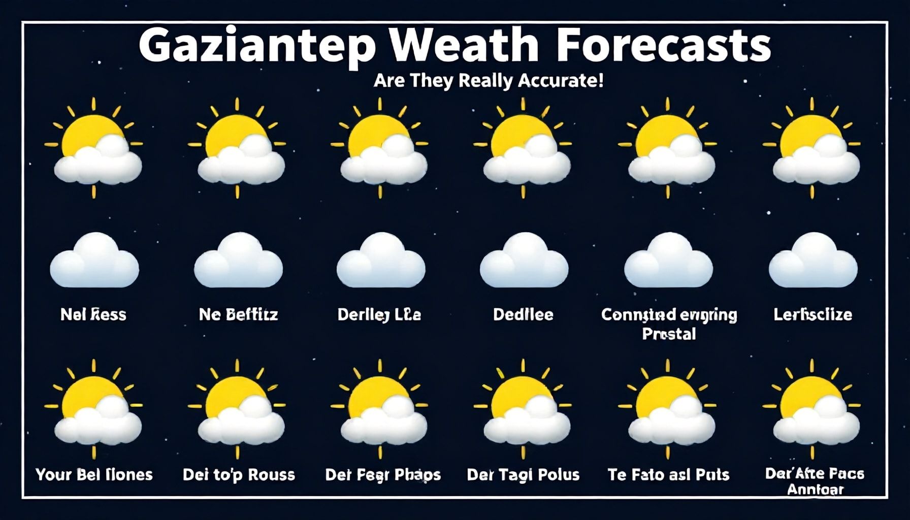 Gaziantep Hava Durumu Tahminleri: Gerçekten Doğru Mu?*