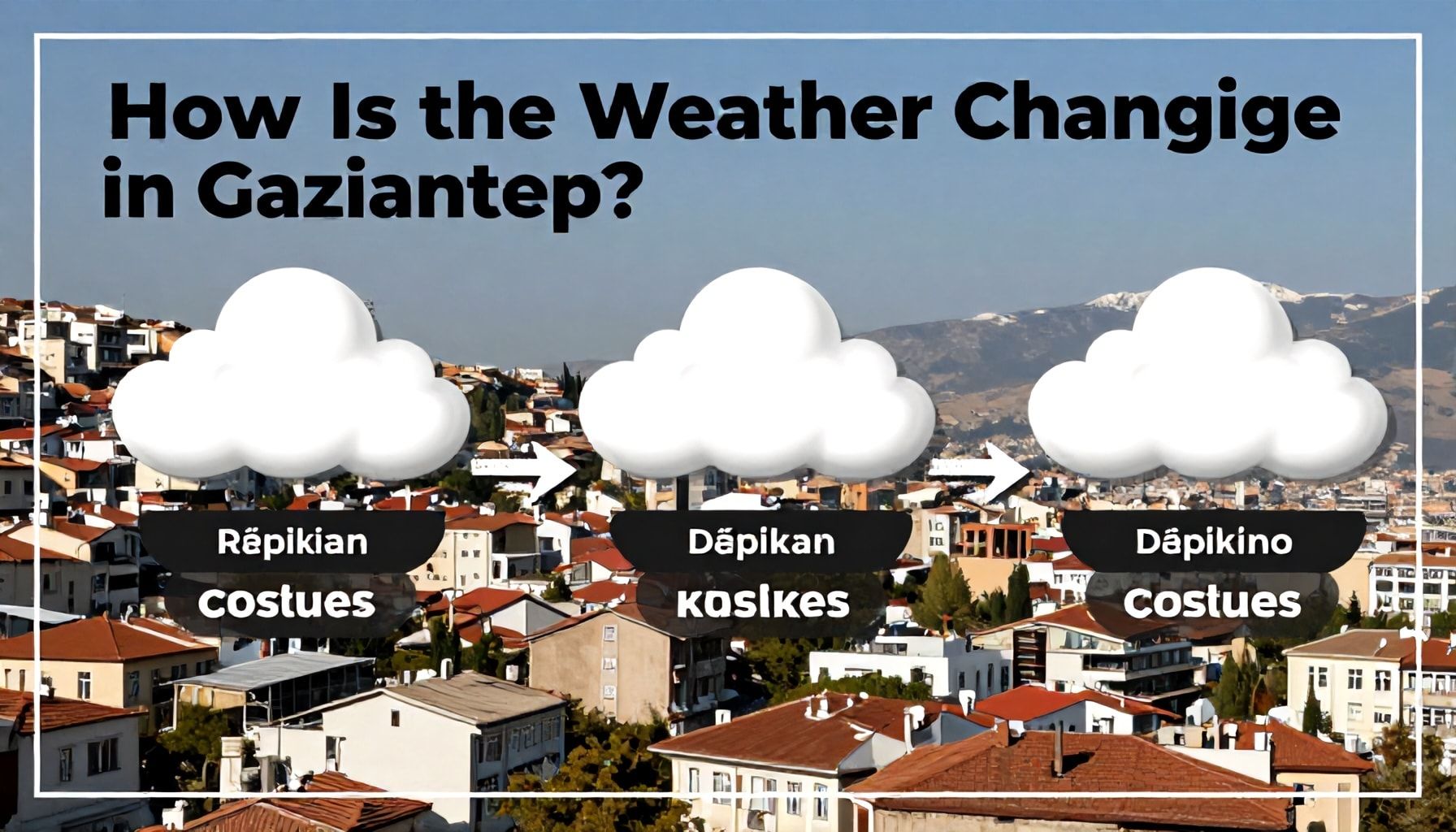 Gaziantep’te Hava Durumu Nasıl Değişiyor? 5 Ana Nokta*