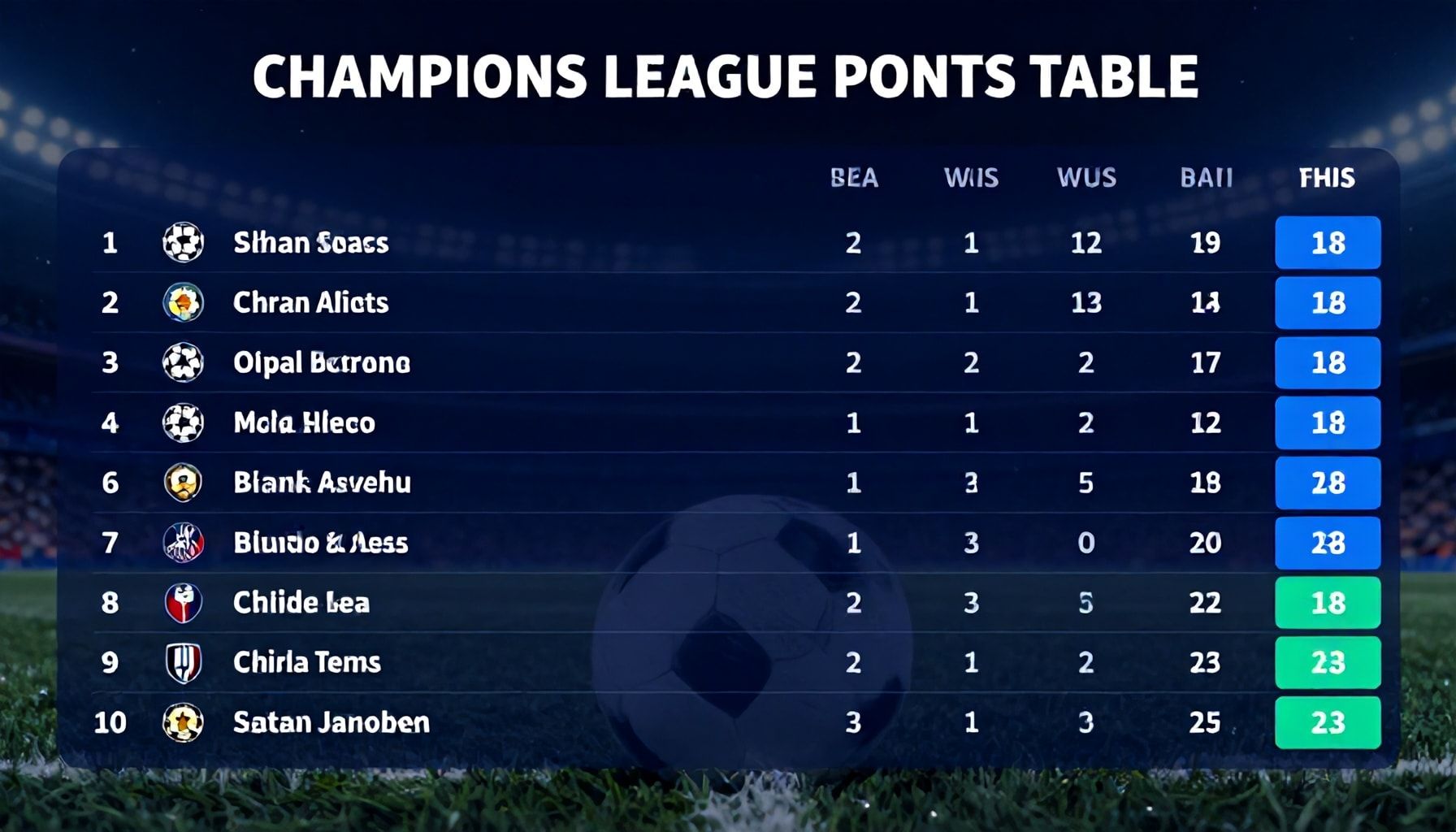 Gerçek: Şampiyonlar Ligi Puan Durumu Nasıl Hesaplanır?*