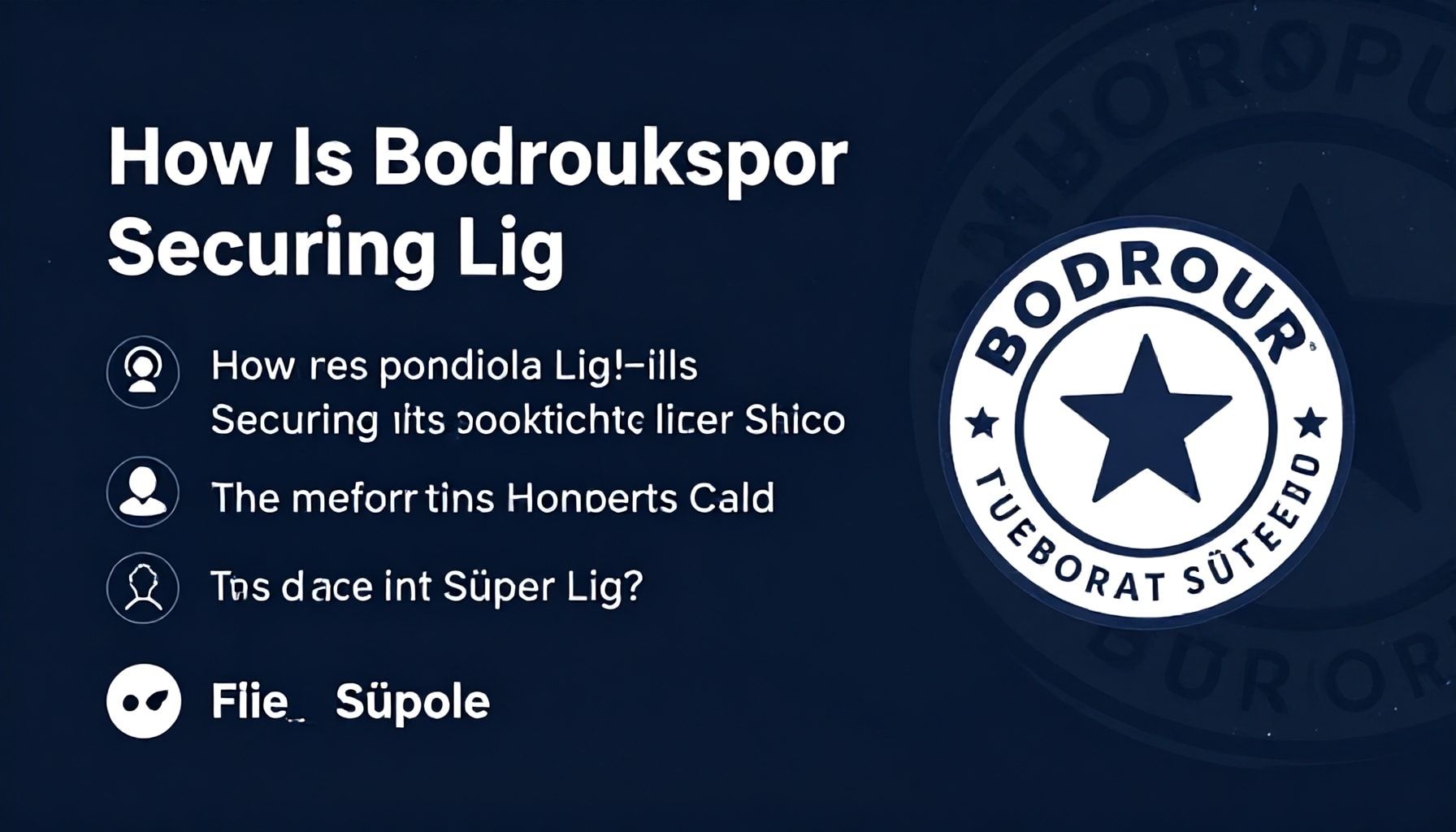 Gerçekler: Bodrumspor'un Süper Lig'de Nasıl Yerini Sağlıyor?*