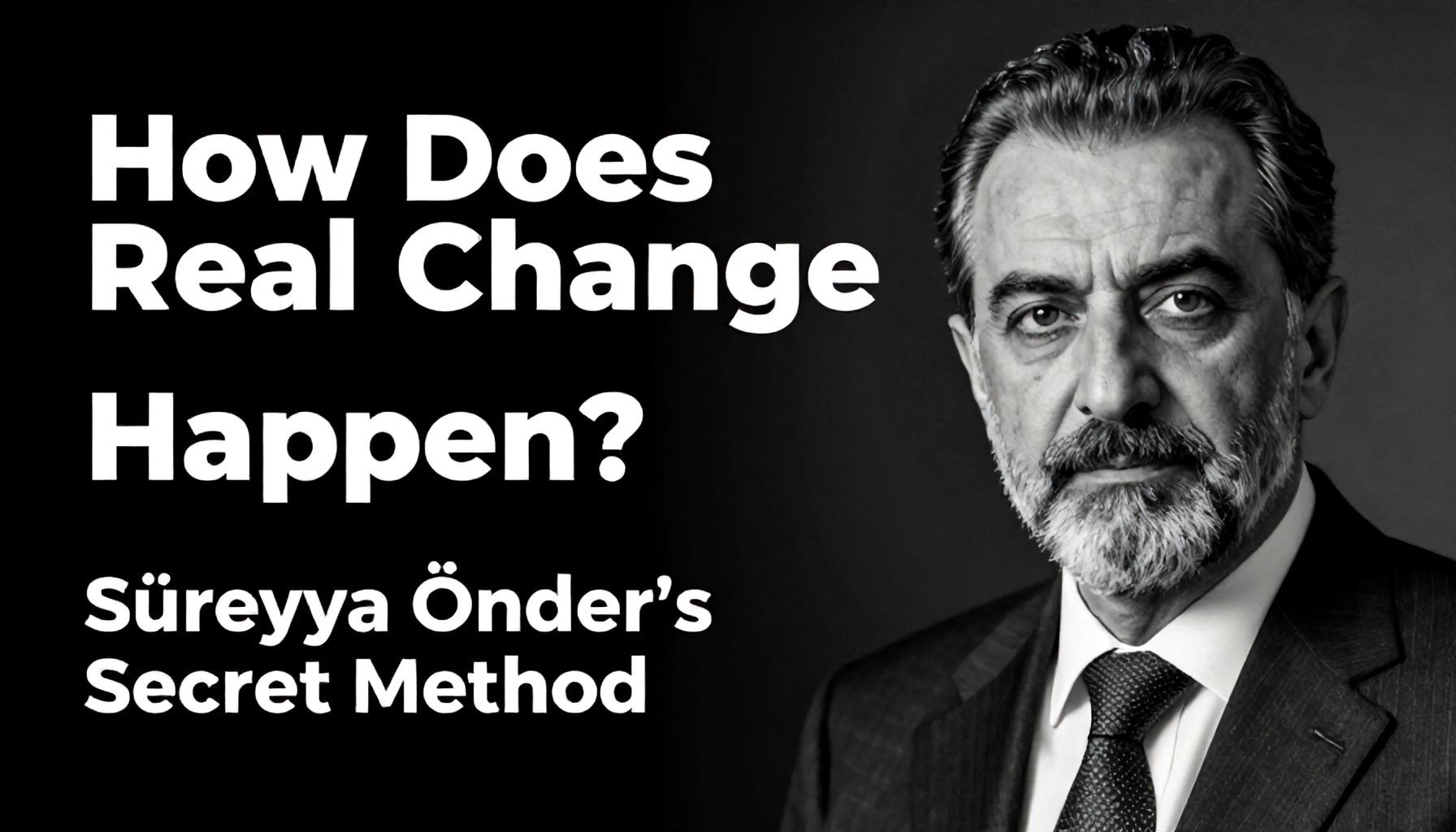Gerçekten Değişim Nasıl Olur? Sırrı Süreyya Önder'in Gizli Yöntemi*