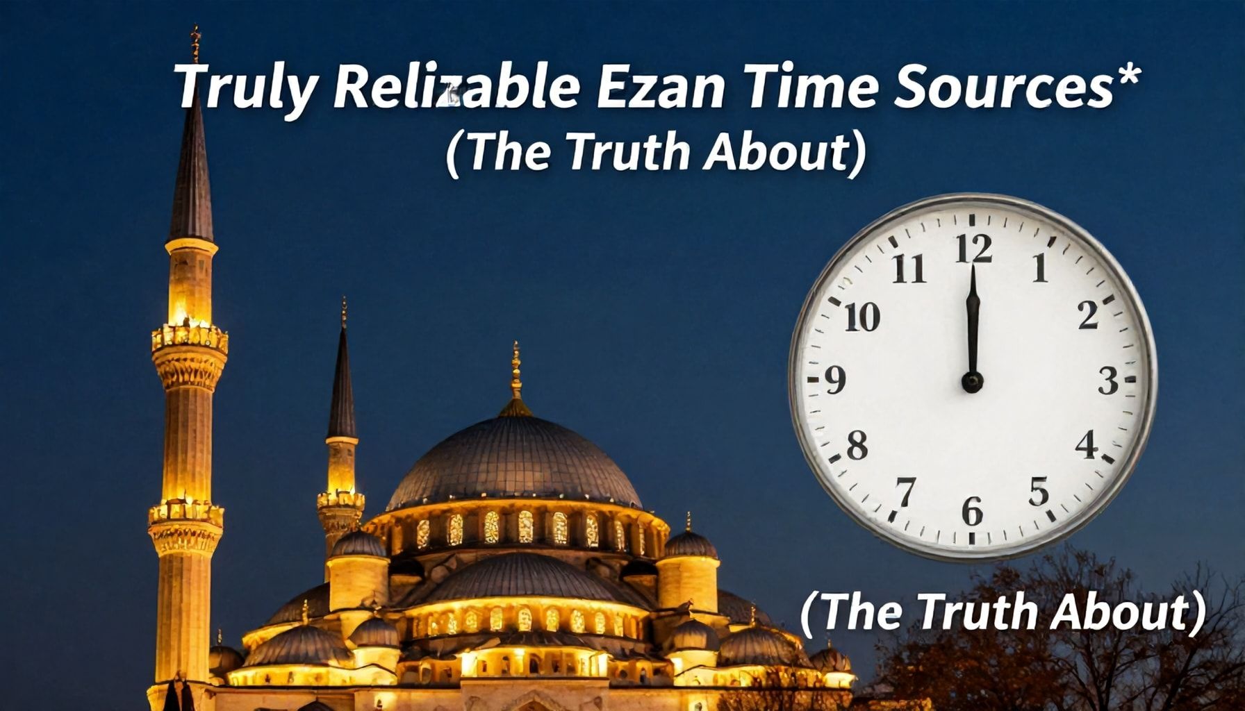 Gerçekten Güvenebileceğiniz Ezan Vakti Kaynakları* (The Truth About)
