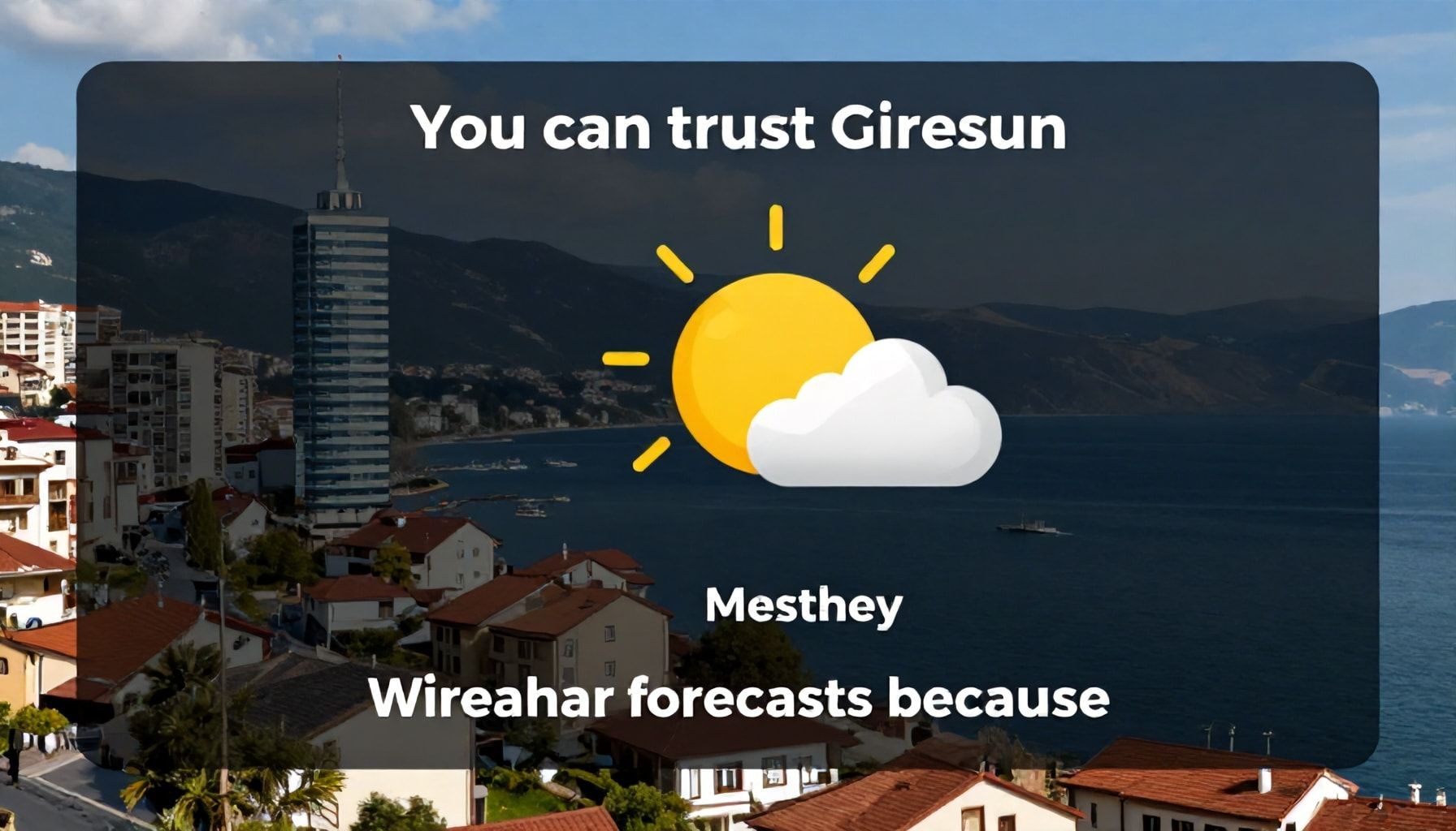 Giresun Hava Durumu Tahminlerini Neden Güvenebilirsiniz?*