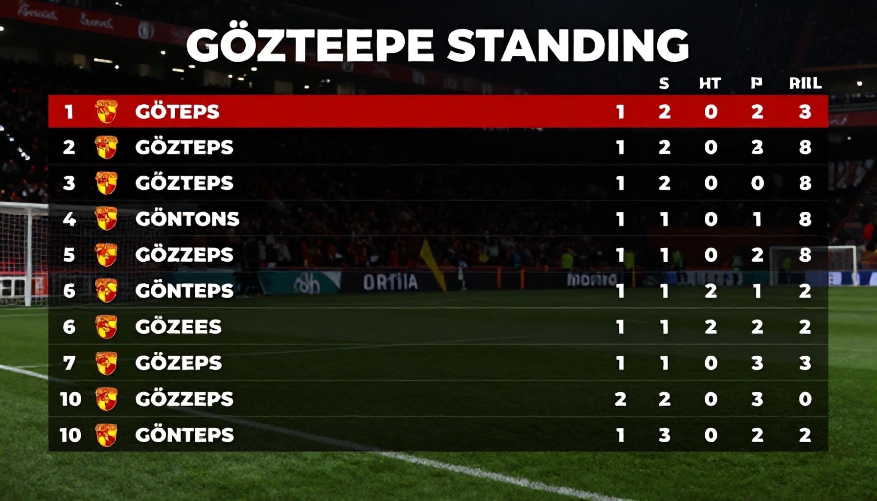 Göztepe Puan Durumları: Maç Sonuçları ve Lig Sıralaması 1 Göztepe Puan Durumları: Maç Sonuçları ve Lig Sıralaması*