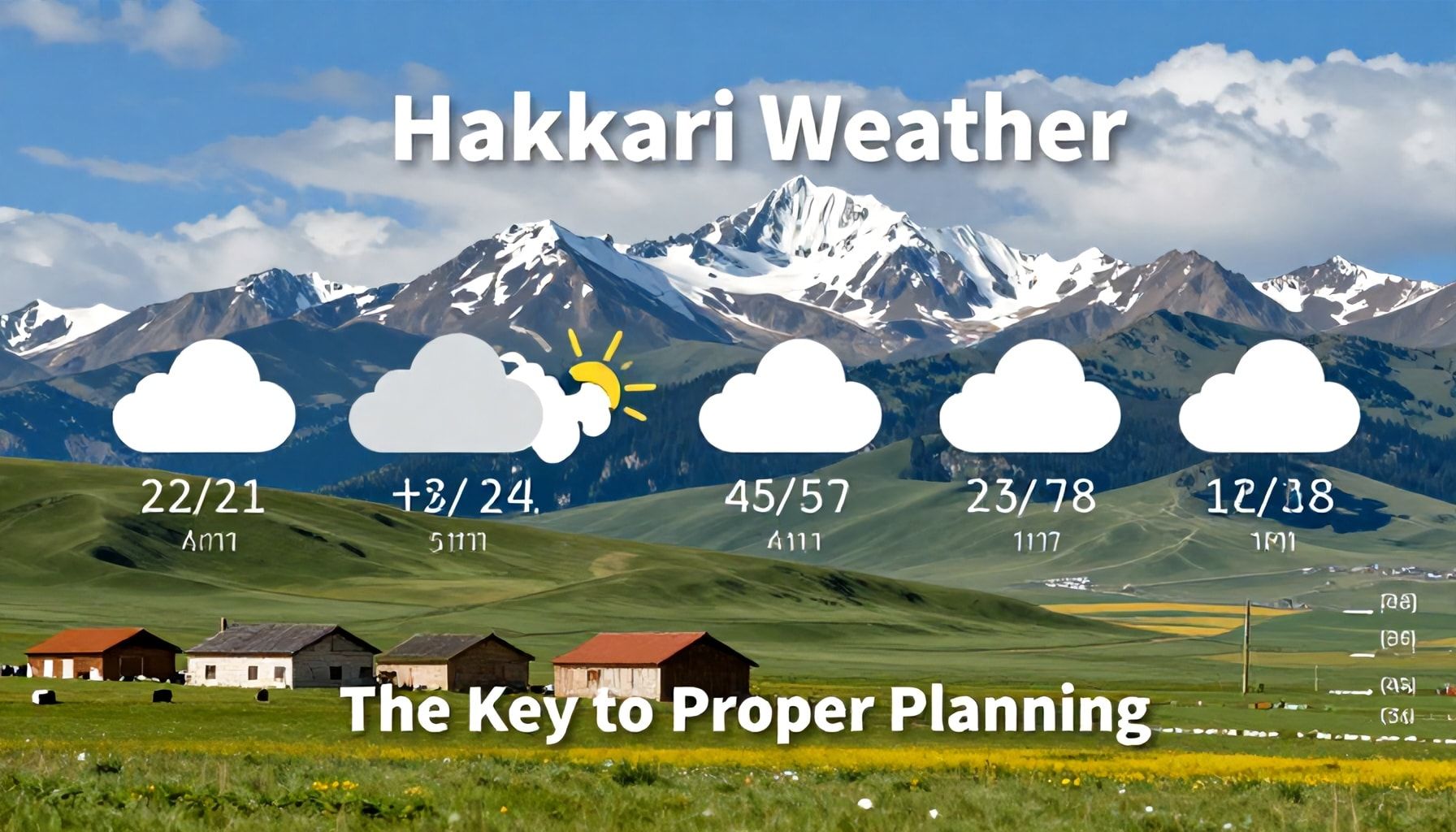 Hakkari Hava Durumu: Doğru Planlamanın Anahtarı*