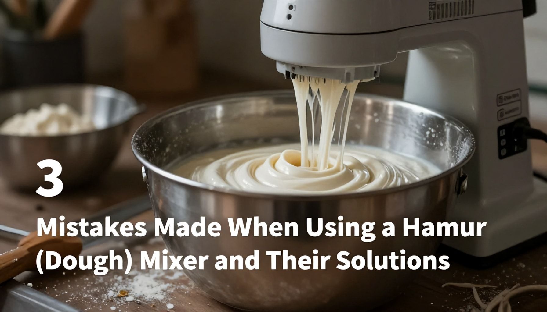 Hamur Yoğurma Makinesi Kullanırken Yapılan 3 Hata ve Çözümleri*