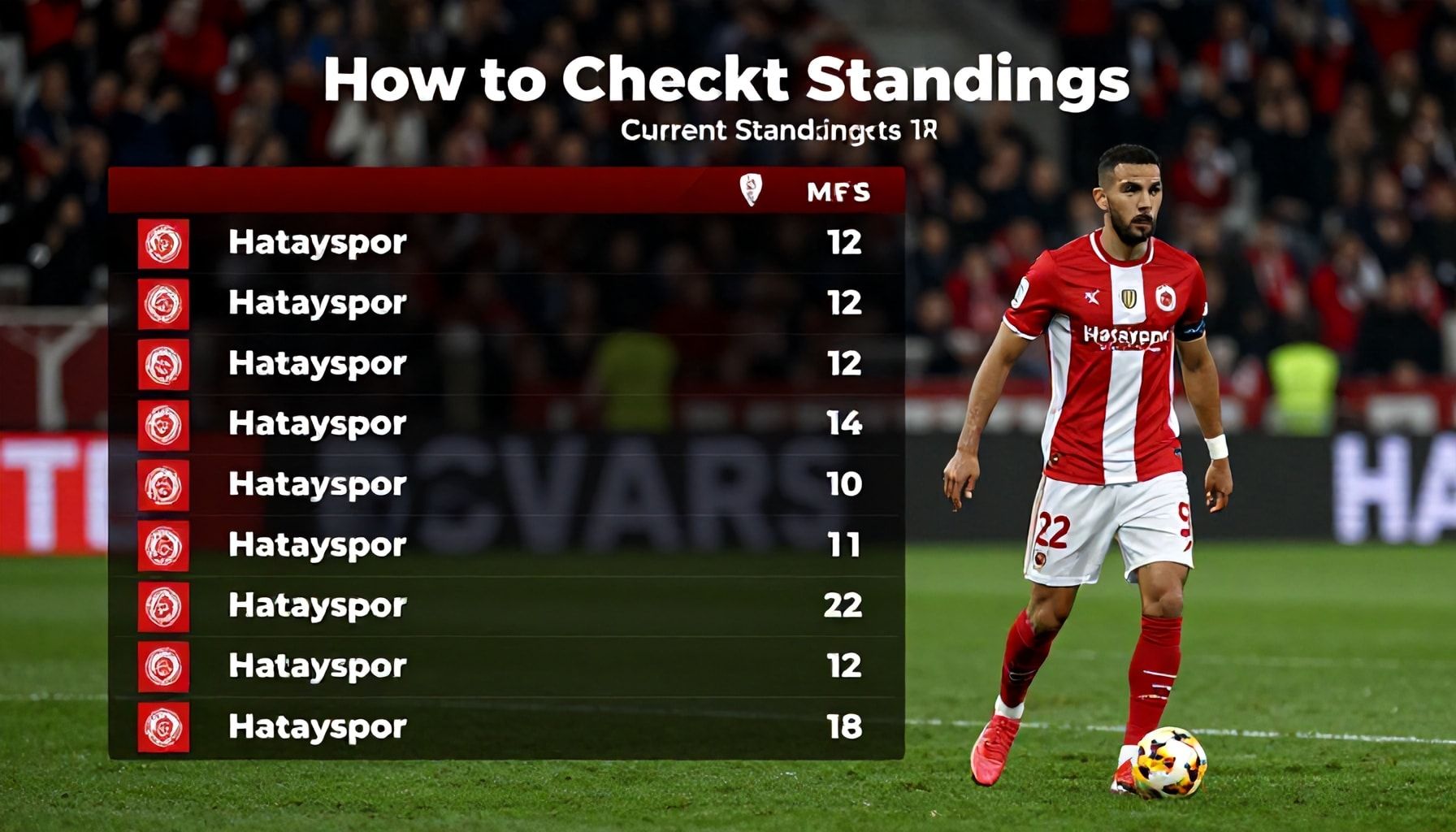 Hatayspor'un Güncel Puan Durumu: Nasıl Kontrol Edilir?*