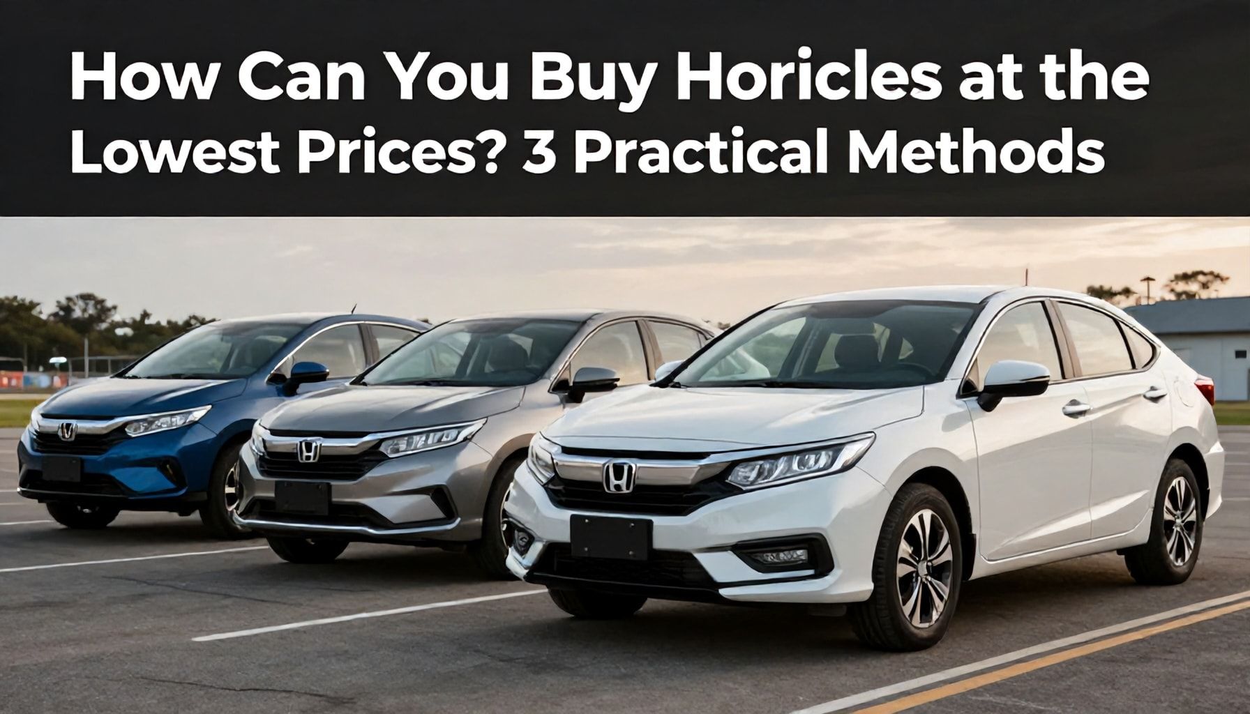Honda Araçlarını En Ucuz Fiyatlarla Nasıl Alırsınız? 3 Pratik Yöntem*