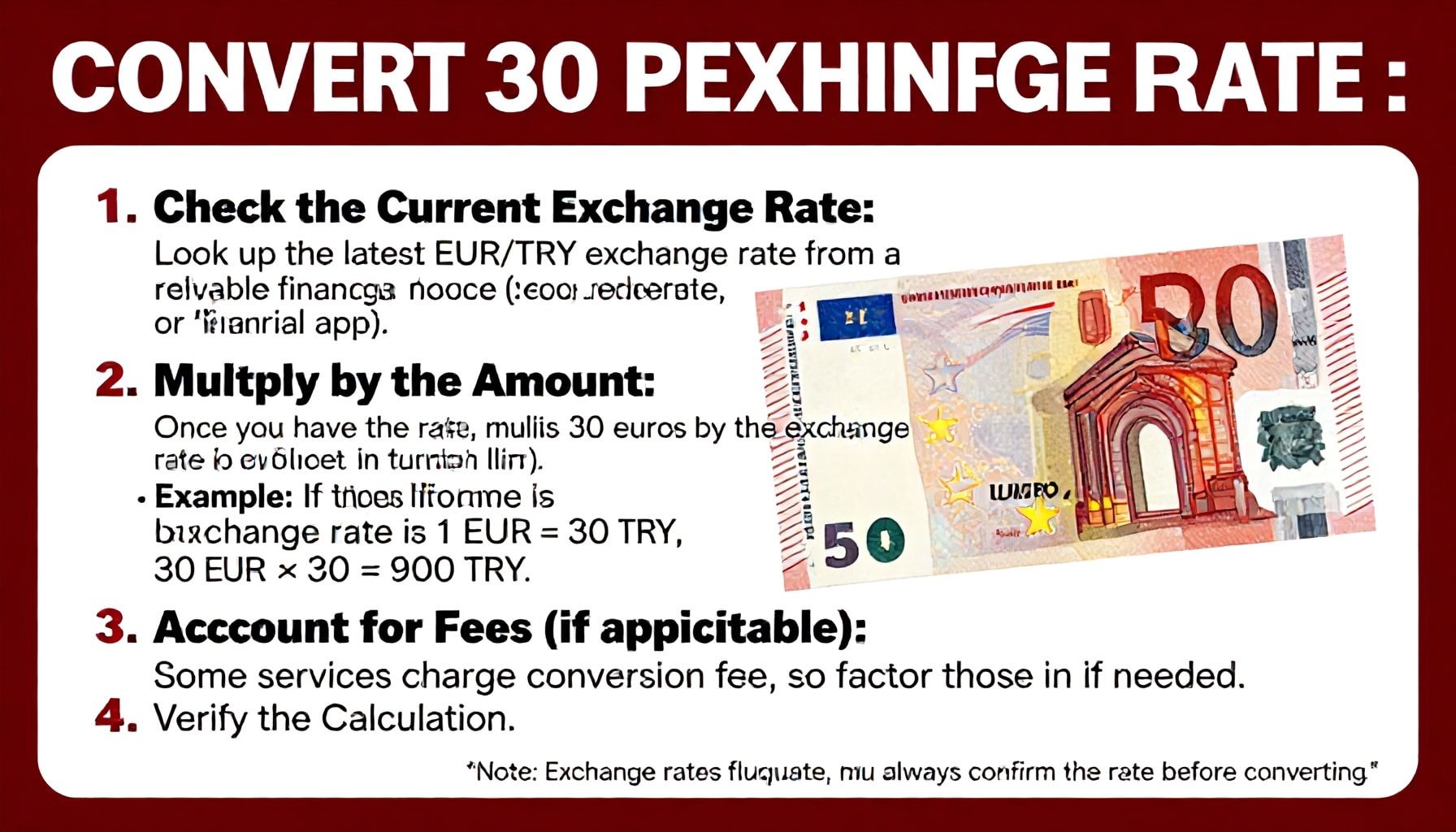 30 Euro kaç TL? Güncel döviz kuru ile doğru hesaplama yöntemi 1 How to Accurately Convert 30 Euros to Turkish Lira Using Today’s Exchange Rate*