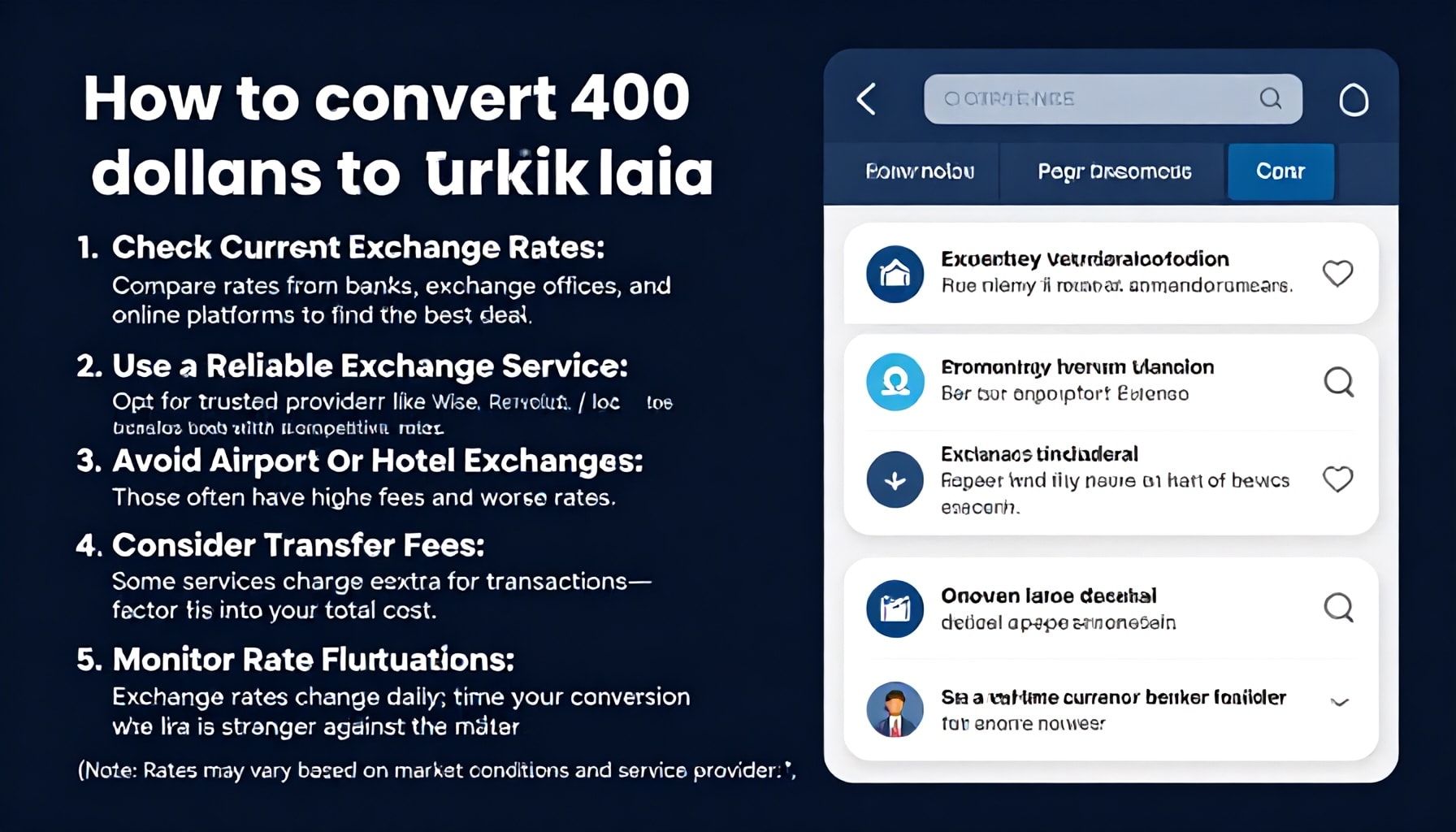 How to Convert 400 Dollars to Turkish Lira at the Best Rate*