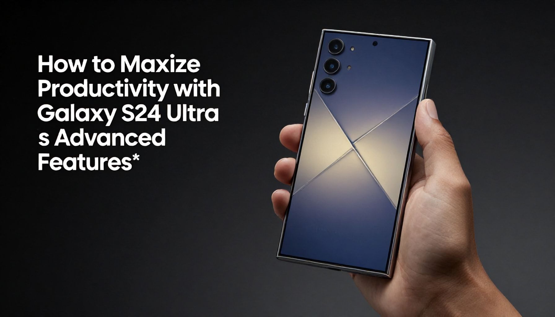 How to Maximize Productivity with the Galaxy S24 Ultra’s Advanced Features*