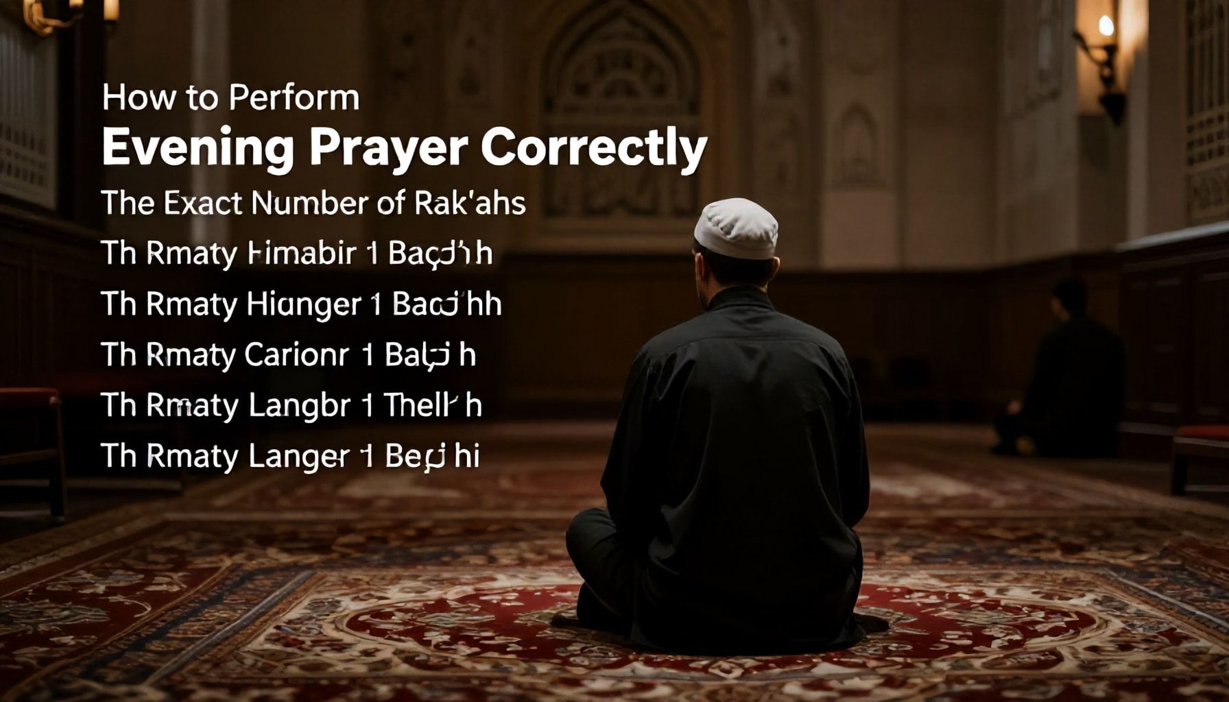 How to Perform Akşam Namaz Correctly: The Exact Rekat Count*