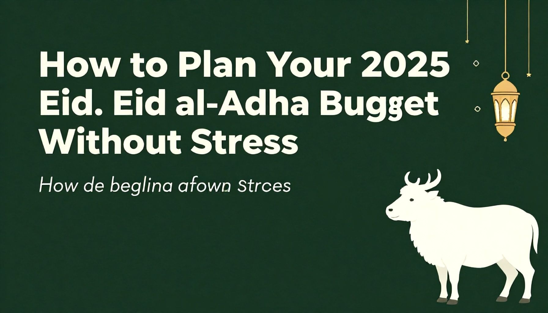 How to Plan Your 2025 Kurban Bayramı Budget Without Stress*