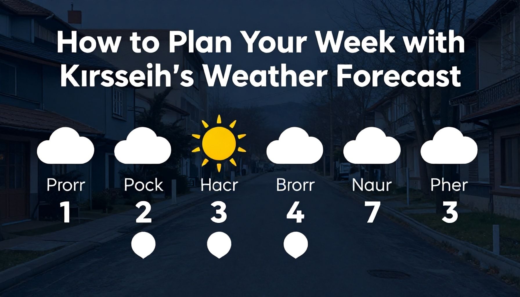 How to Plan Your Week with Kırşehir’s Weather Forecast*