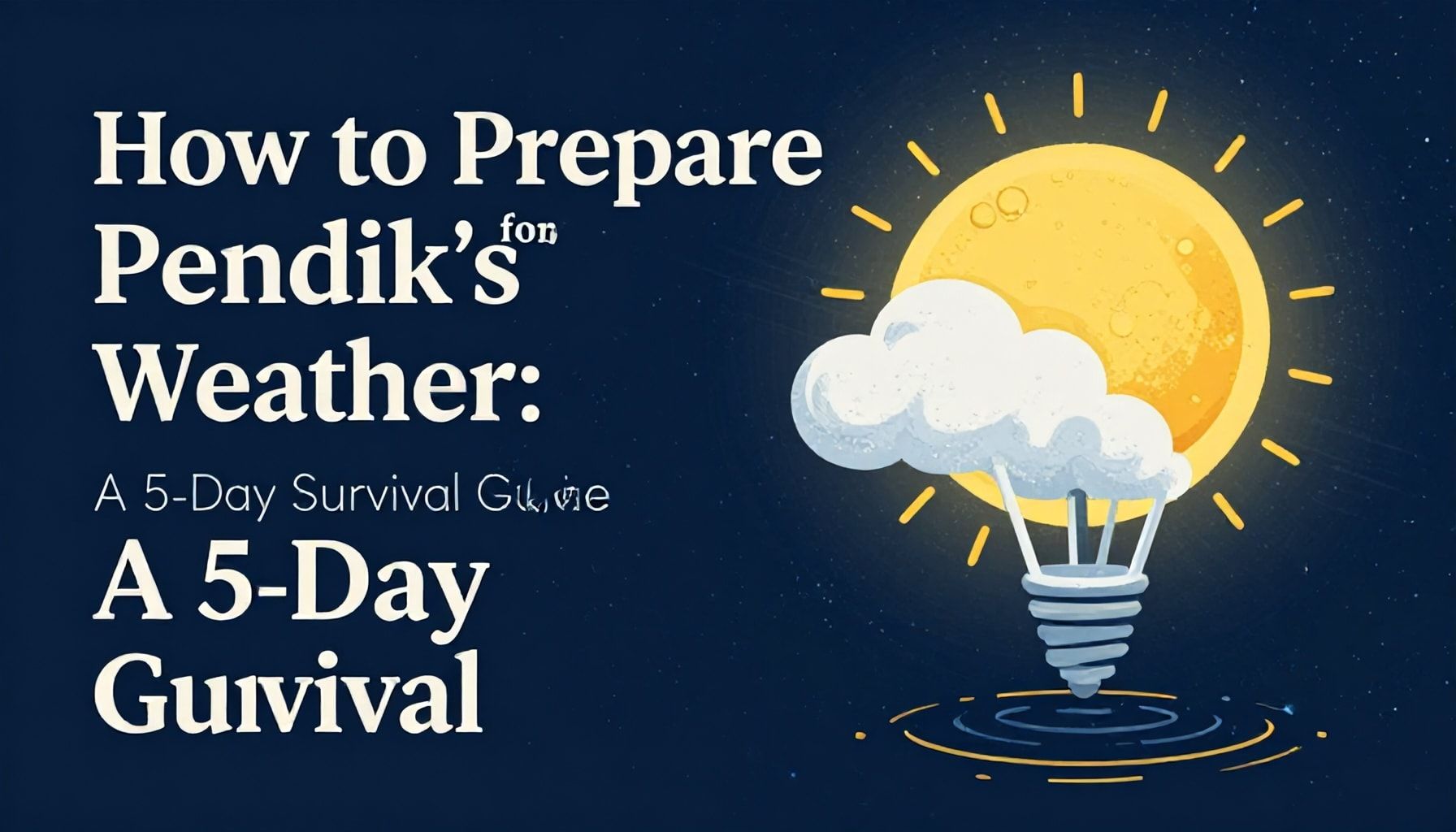 How to Prepare for Pendik’s Weather: A 5-Day Survival Guide*