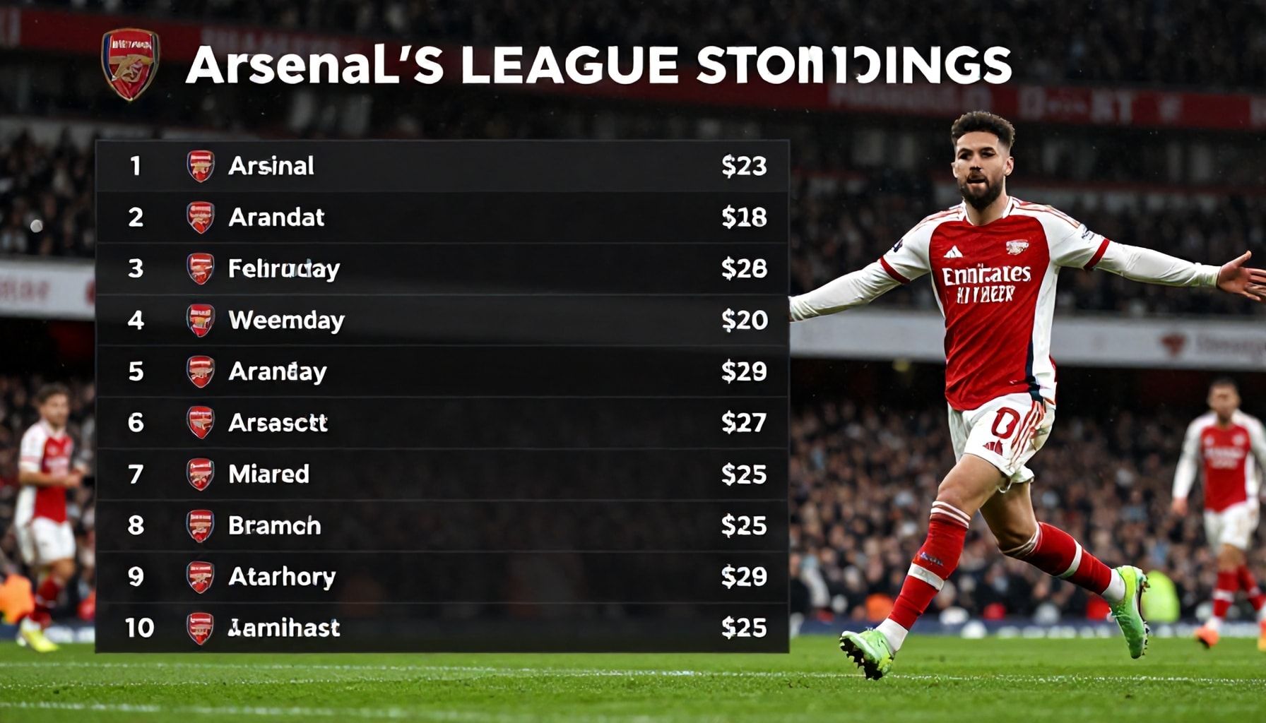 How to Track Arsenal’s League Standings and Performance Like a Pro*