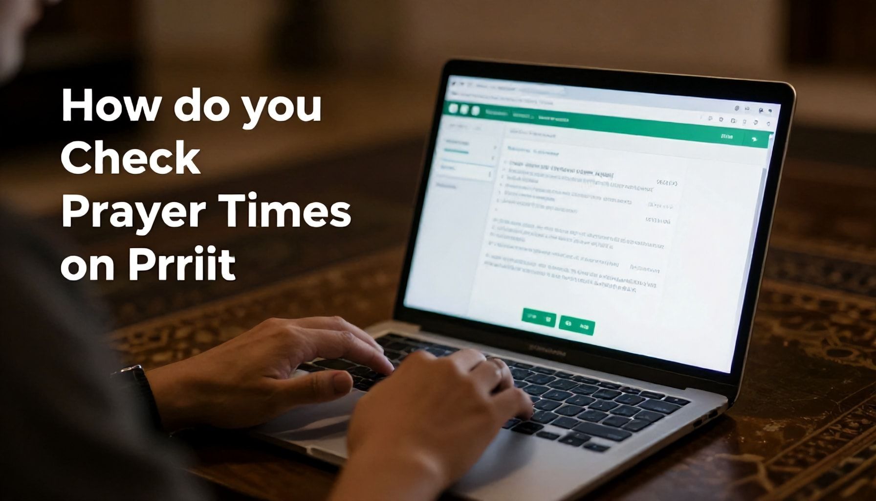 İnternetten Namaz Vakti’ni Kontrol Etmeyi Nasıl Yaparsınız?*