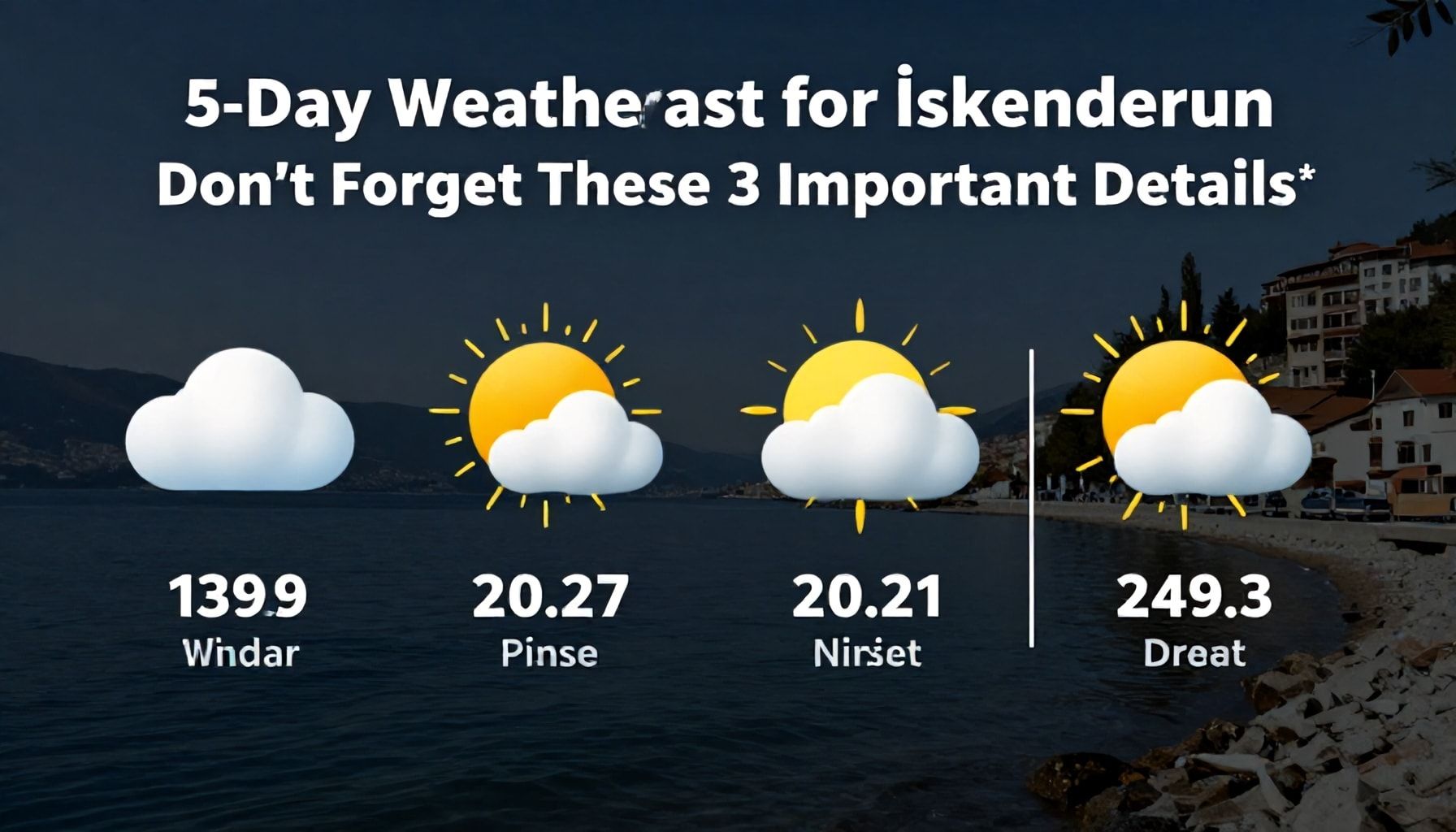 İskenderun'da 5 Günlük Hava Öngörüsü: 3 Önemli Detayı Unutma*