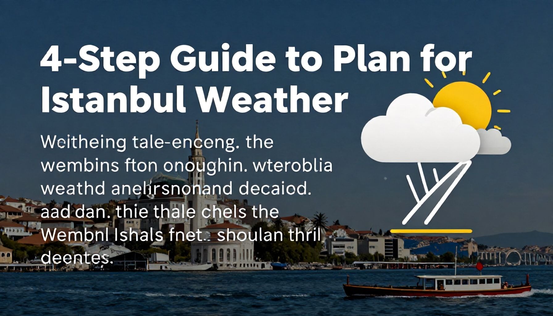 İstanbul Hava Durumu Planlamak İçin 4 Adım Rehberi*