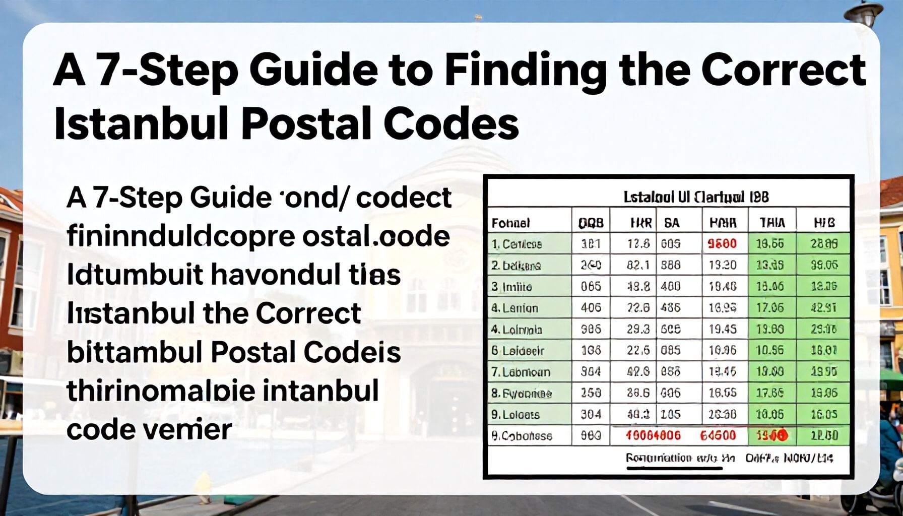 İstanbul Posta Kodlarını Doğru Bulmak İçin 7 Adım Rehberi*