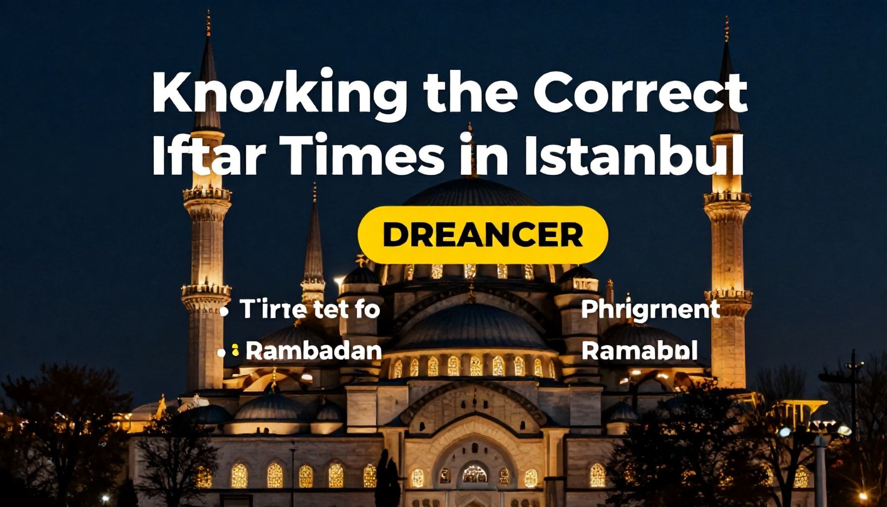 İstanbul'da İftar Saatlerini Doğru Bilmek: Ramazan'da Zaman Yönetiminizin Anahtarı"*