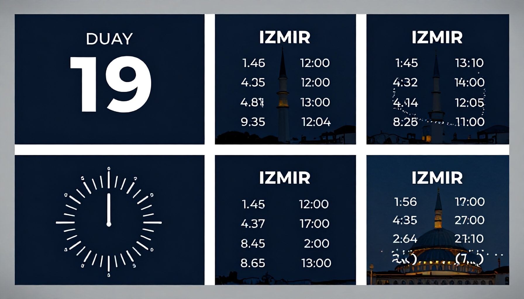 İzmir Namaz Vakitlerini Takip Etmeyi Basitleştiren 5 Uygulaması*