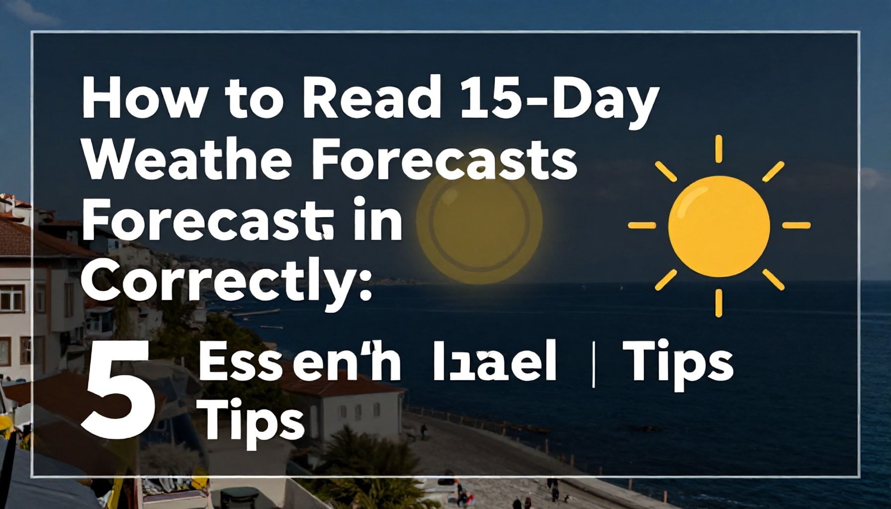 İzmir’de 15 Günlük Hava Durumu Tahminlerini Doğru Okumak: 5 Temel İpuçları*