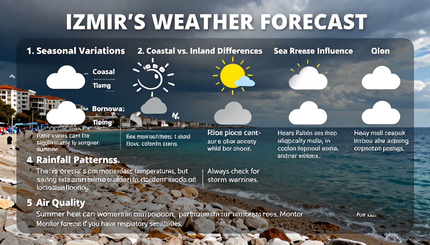 İzmir'in Güncel Hava Durumu ve Haftalık Tahmini 4 İzmir'de Hava Durumu Tahmininde Dikkat Edilmesi Gereken 5 Ana Nokta (X Ways)*