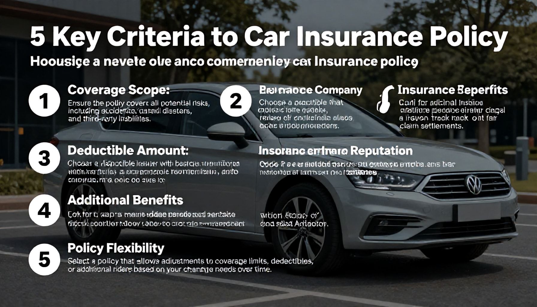 Kasko Sigortası Seçerken Dikkat Etmeniz Gereken 5 Ana Kriter*