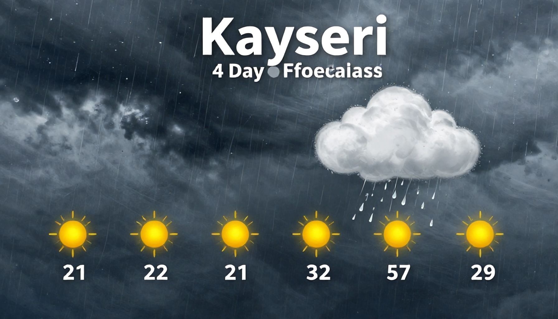 Kayseri'de Yağmur İhtimali Var mı? 4 Günlük Tahmin Analizi*
