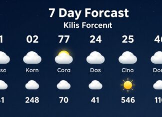 Kilis’in güncel hava durumu ve 7 günlük tahmini