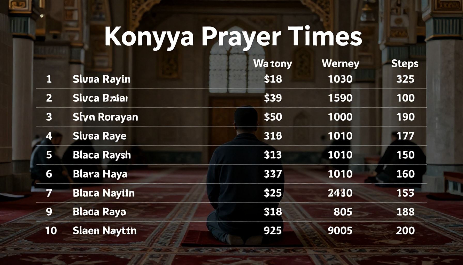 Konya Namaz Zamanlarını 3 Adımda Kolayca Öğrenin*