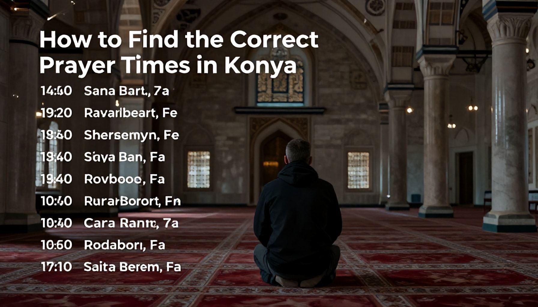 Konya'nın Günlük Namaz Vakitlerini Doğru Zamanında Öğrenin 1 Konya'da Doğru Namaz Vakitlerini Nasıl Öğrenirsiniz? (Pratik Rehber)*