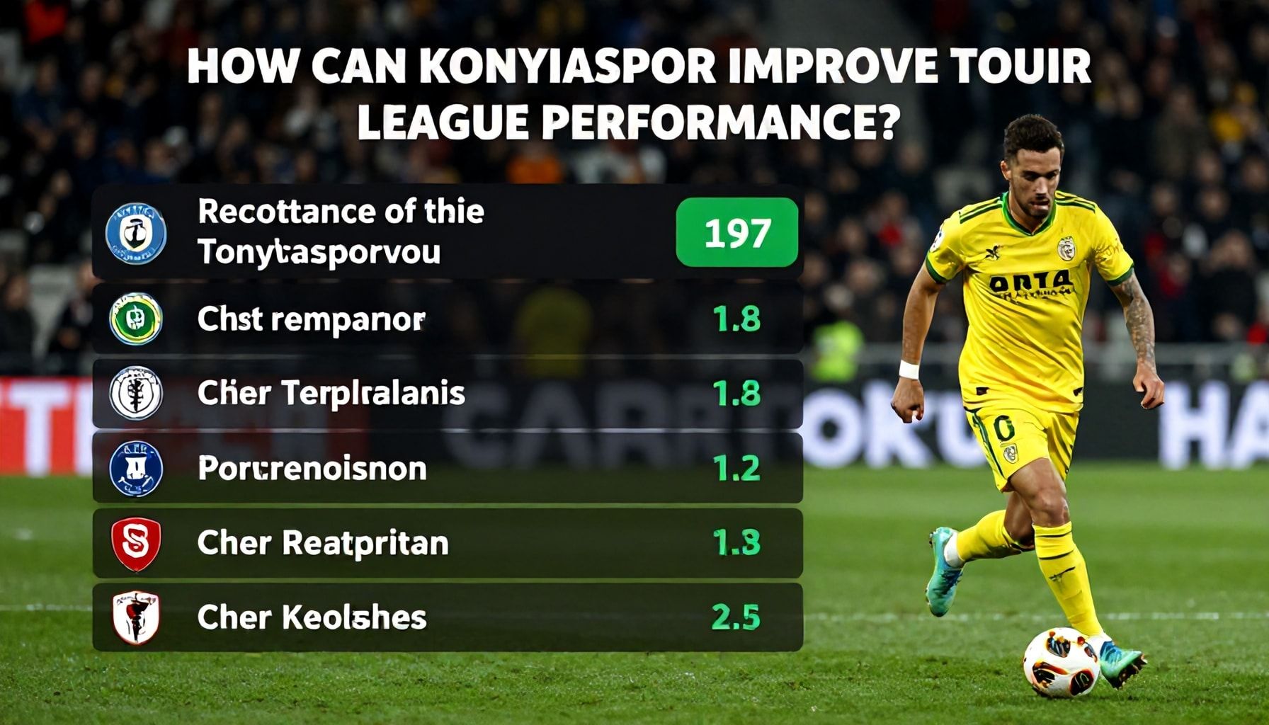 Konyaspor'un Ligde Başarıyı Nasıl Artırabilir?*