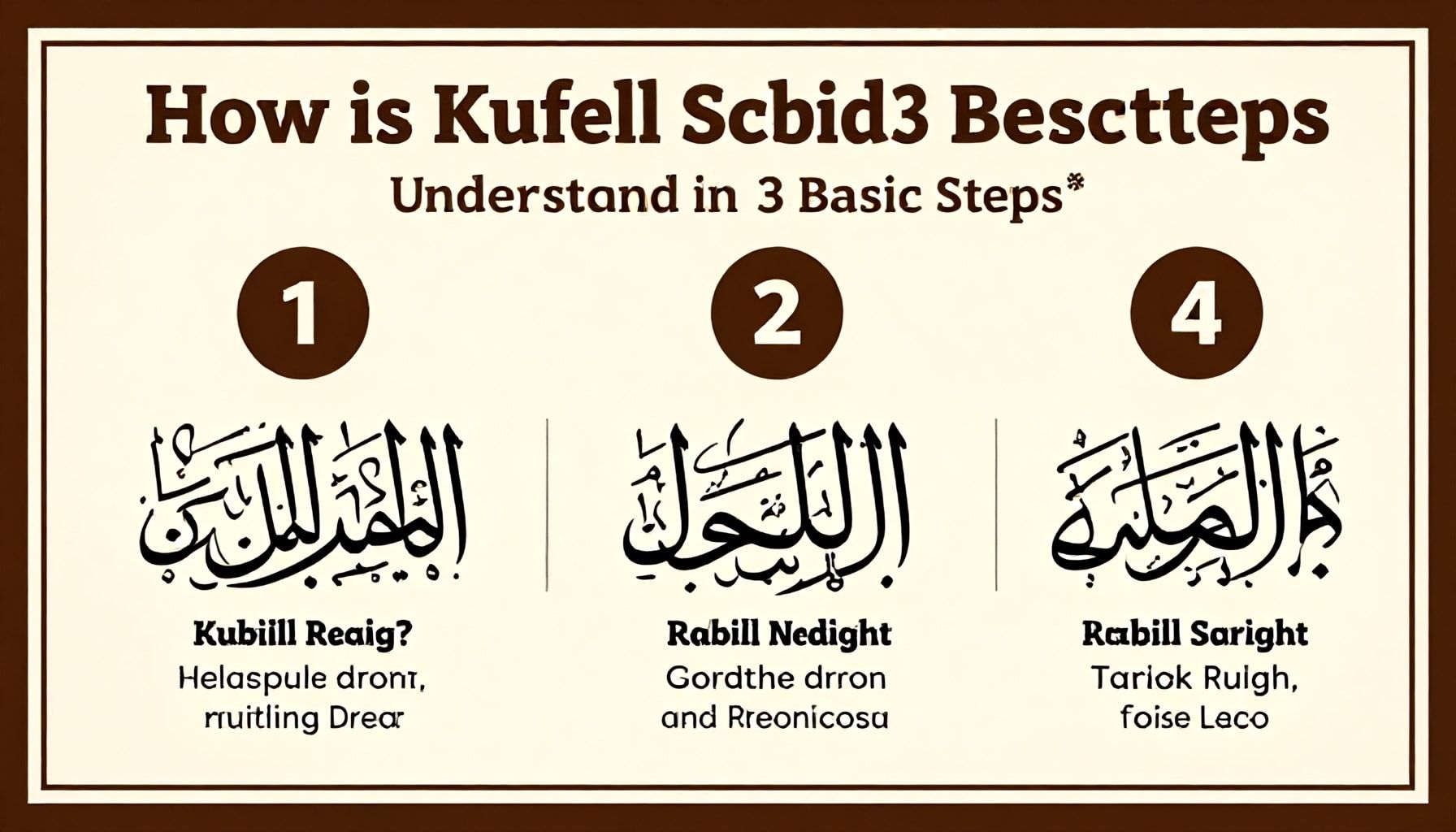 Kufi Yazı Tipi Nasıl Okunur? 3 Temel Adımla Anla*