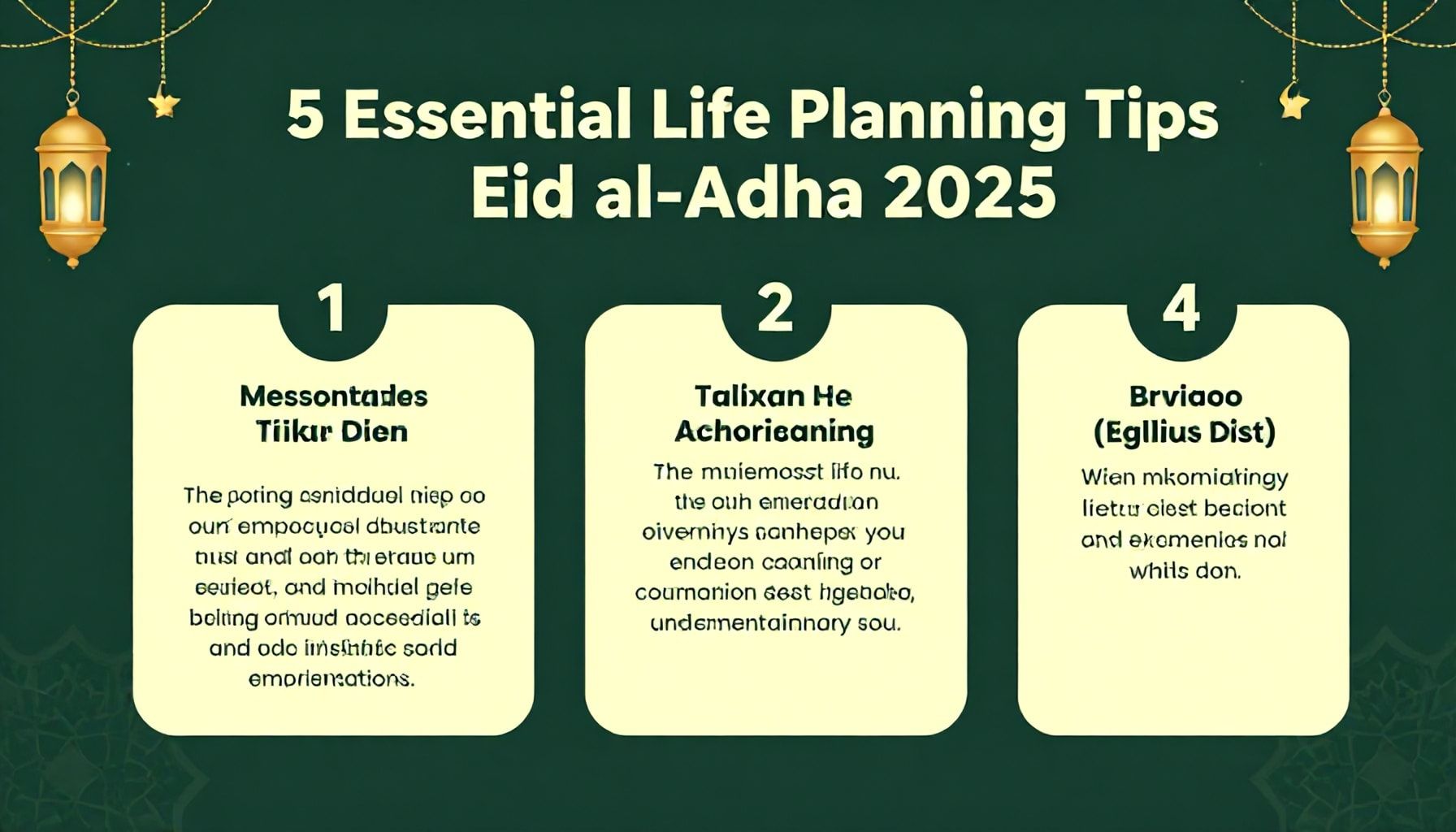 Kurban Bayramı 2025 için 5 Hayati Planlama İpucu*