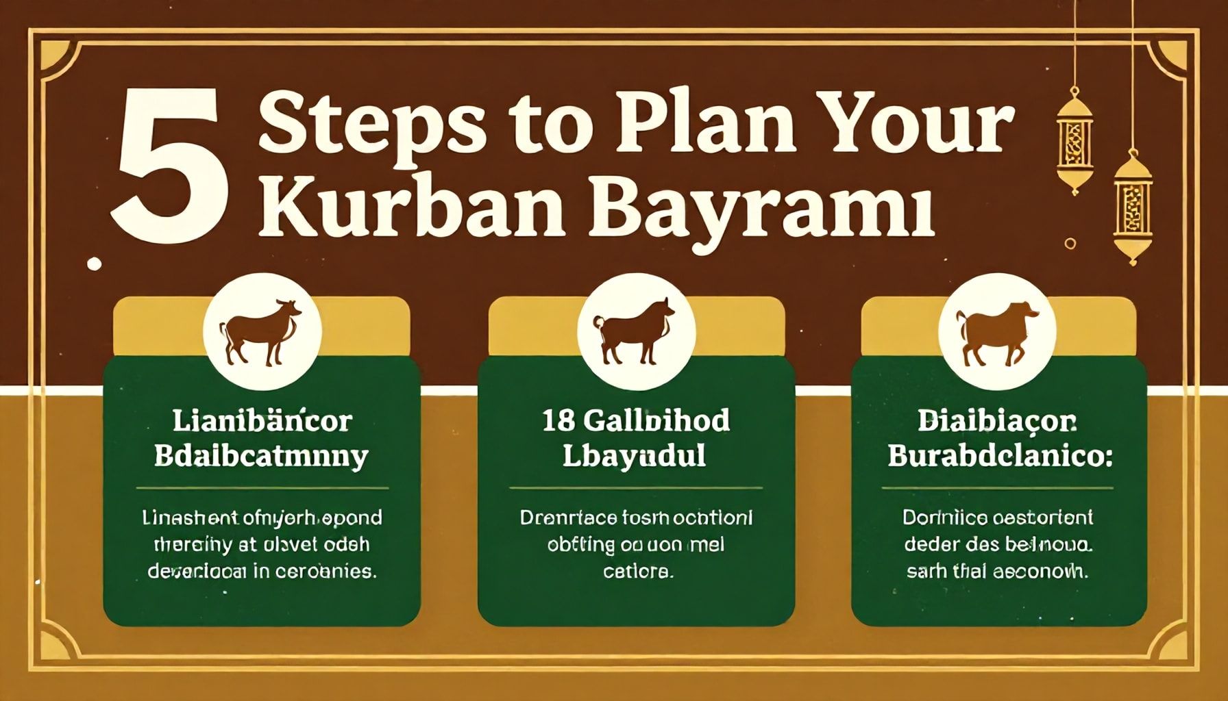Kurban Bayramı Planınızı Düzenlemek İçin 5 Adım*