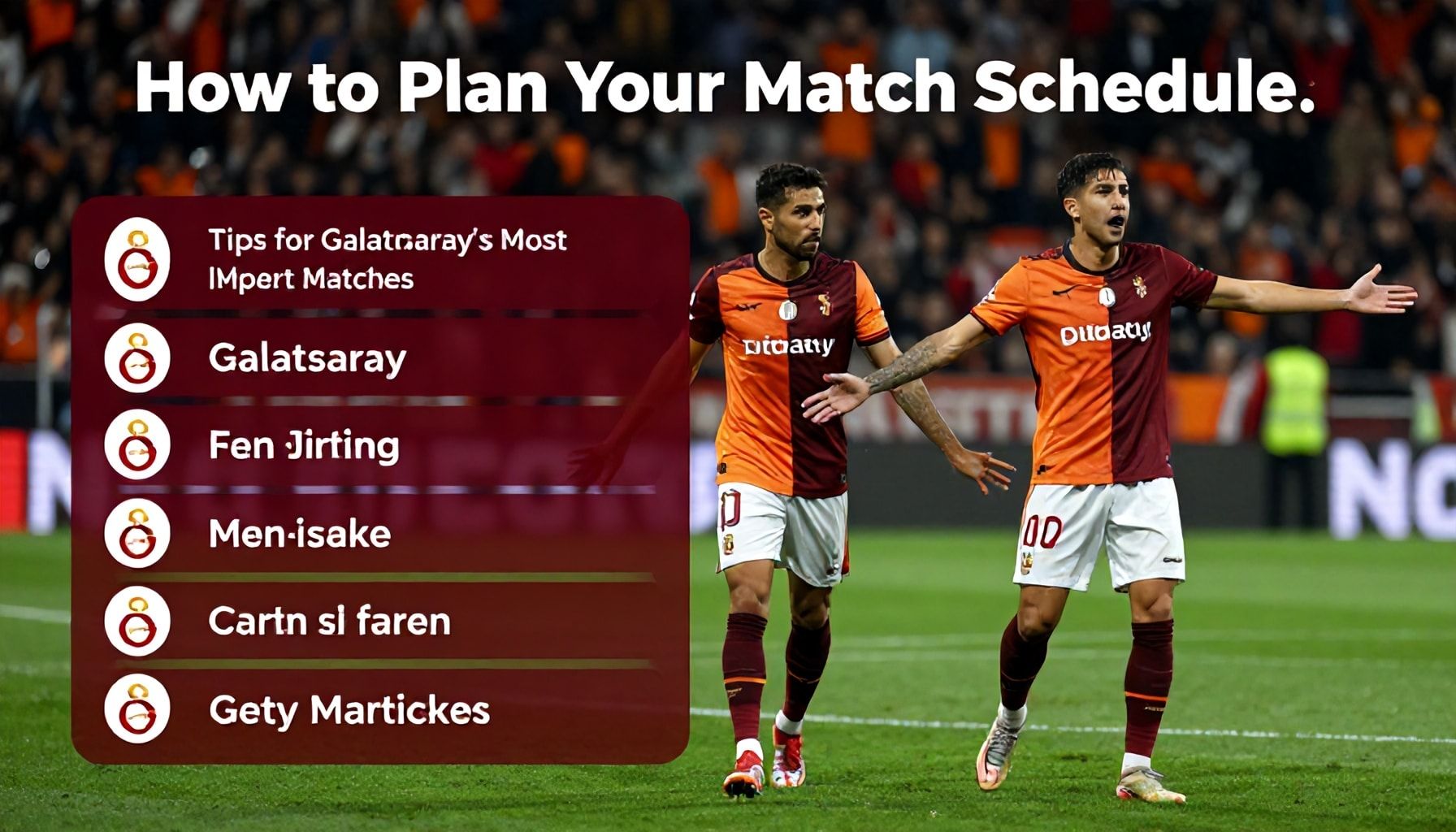Maç Takviminizi Nasıl Planlayın: Galatasaray'ın En Önemli Karşılaşmaları için İpuçları