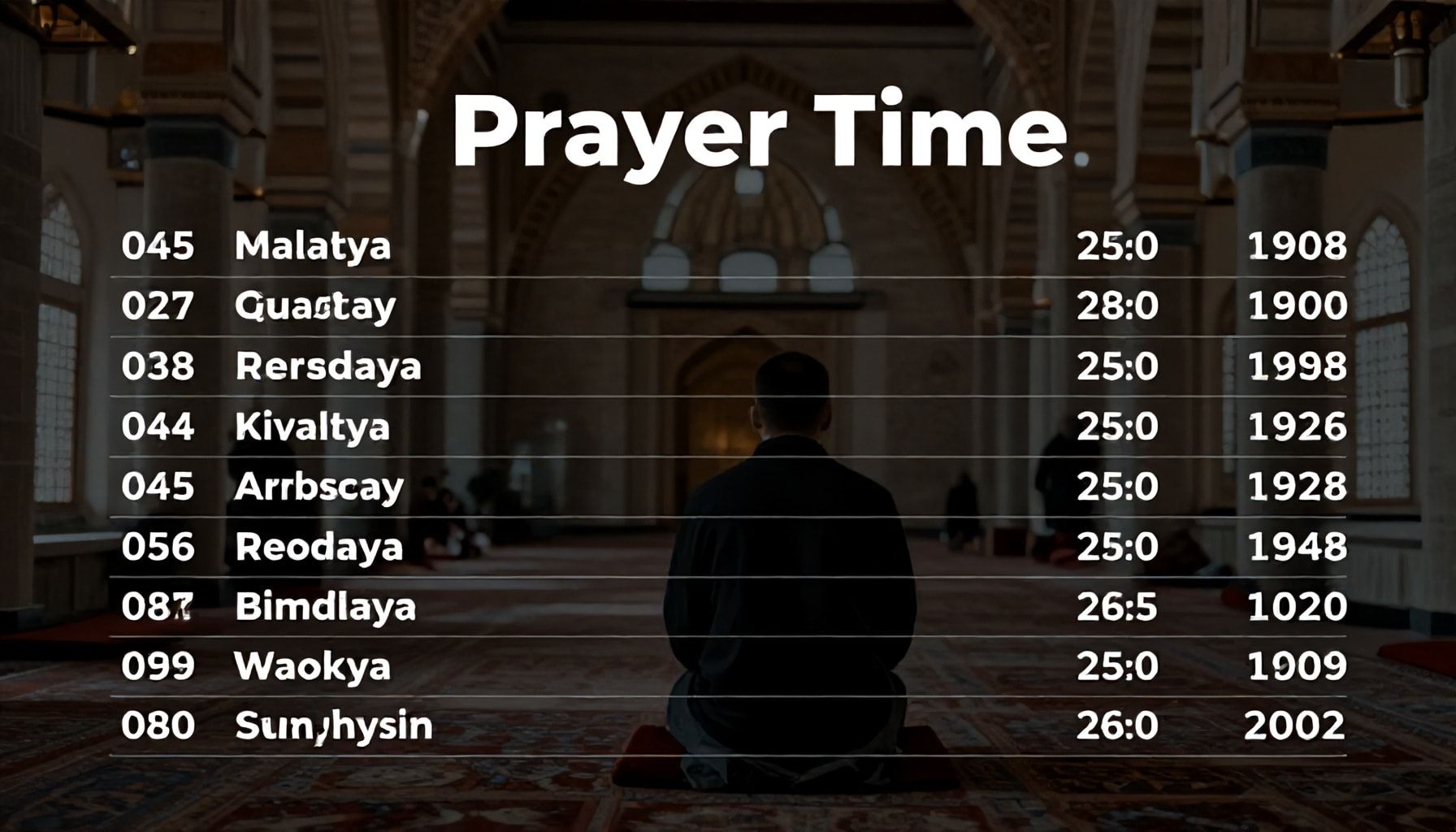 Malatya Namaz Vakitleri: Günlük Vakitlerinizi Doğru Takip Edin*