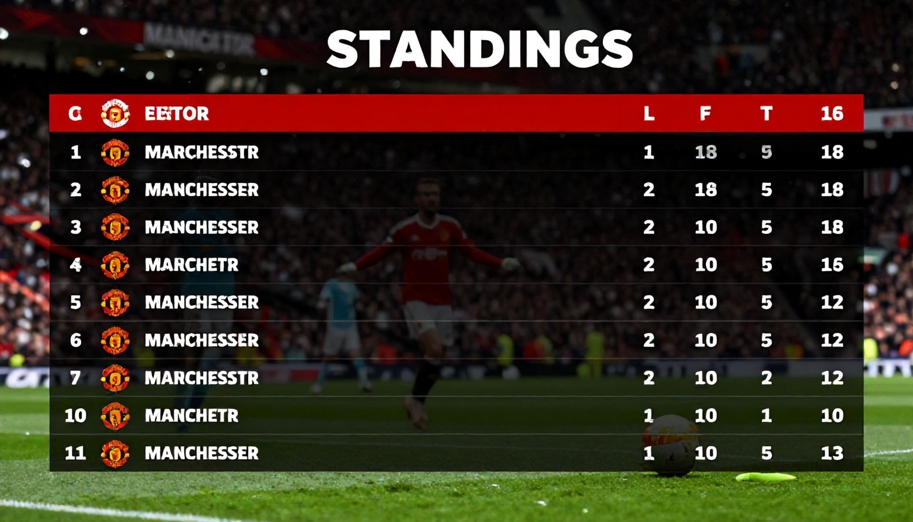 Manchester United Puan Durumları: Sonuçları ve Lig Sıralaması*