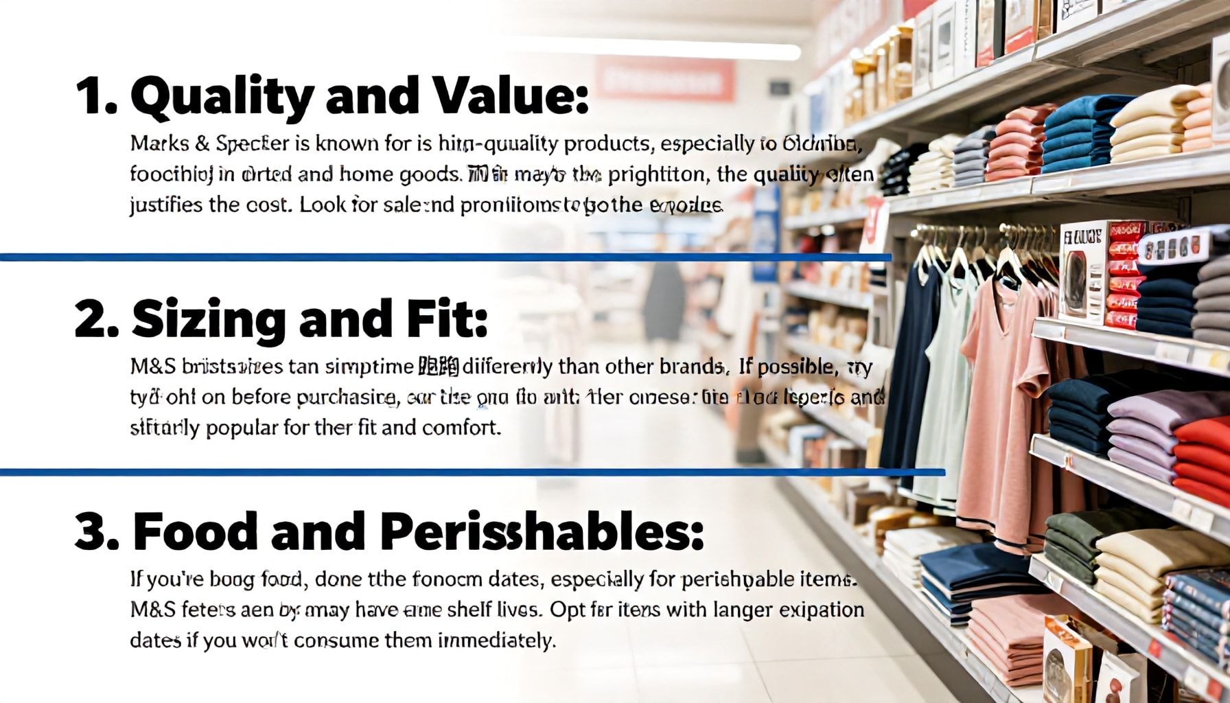 Marks & Spencer: Kaliteli ve Güvenilir Alışveriş Deneyimi 5 Marks & Spencer’de Alışveriş Yaparken Dikkat Etmeniz Gereken 3 Nokta*